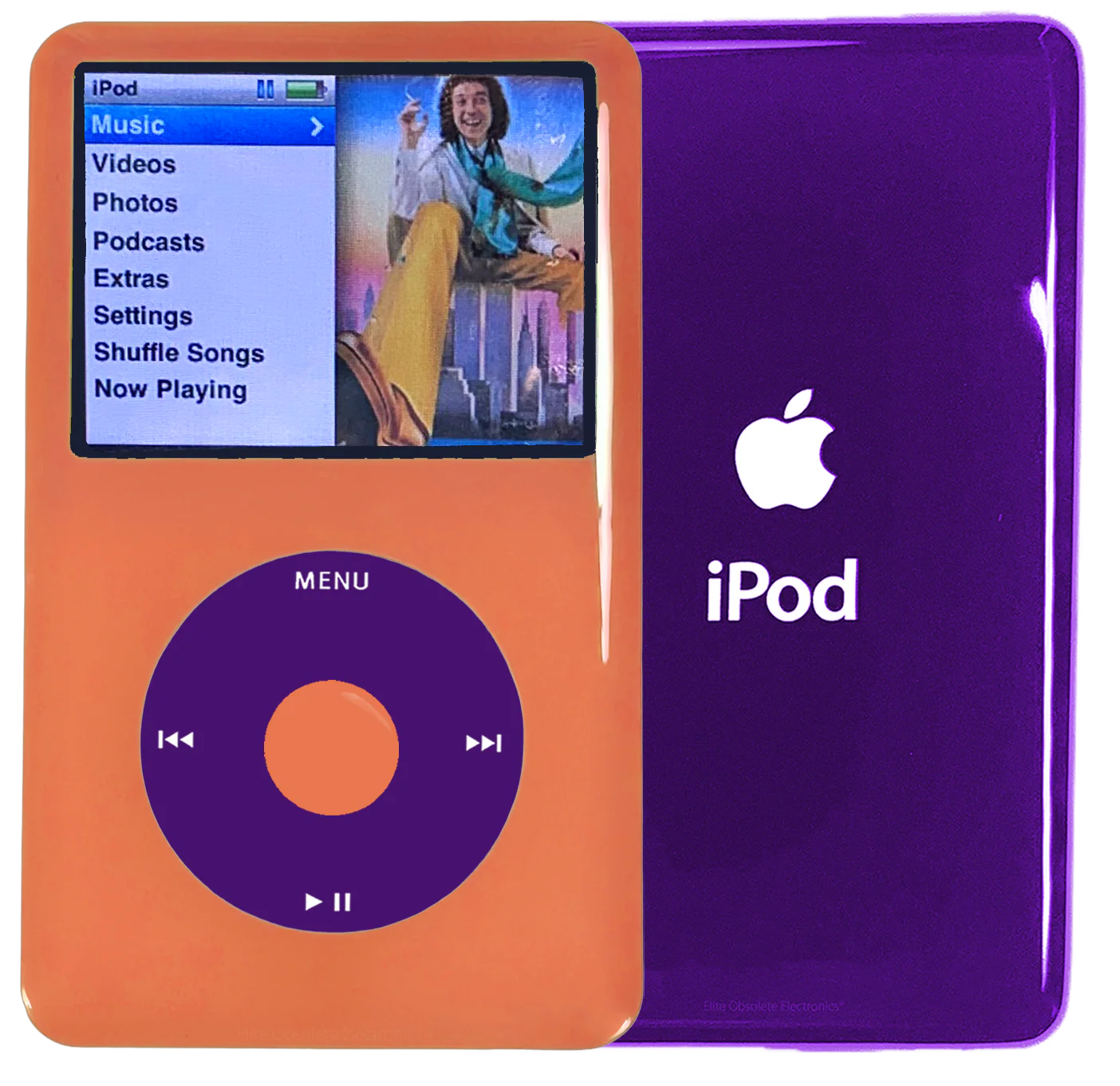 New Apple iPod Classic 6th & 7th Generation Orange Plastic / Purple / Orange Plastic (Midnight Purple)
