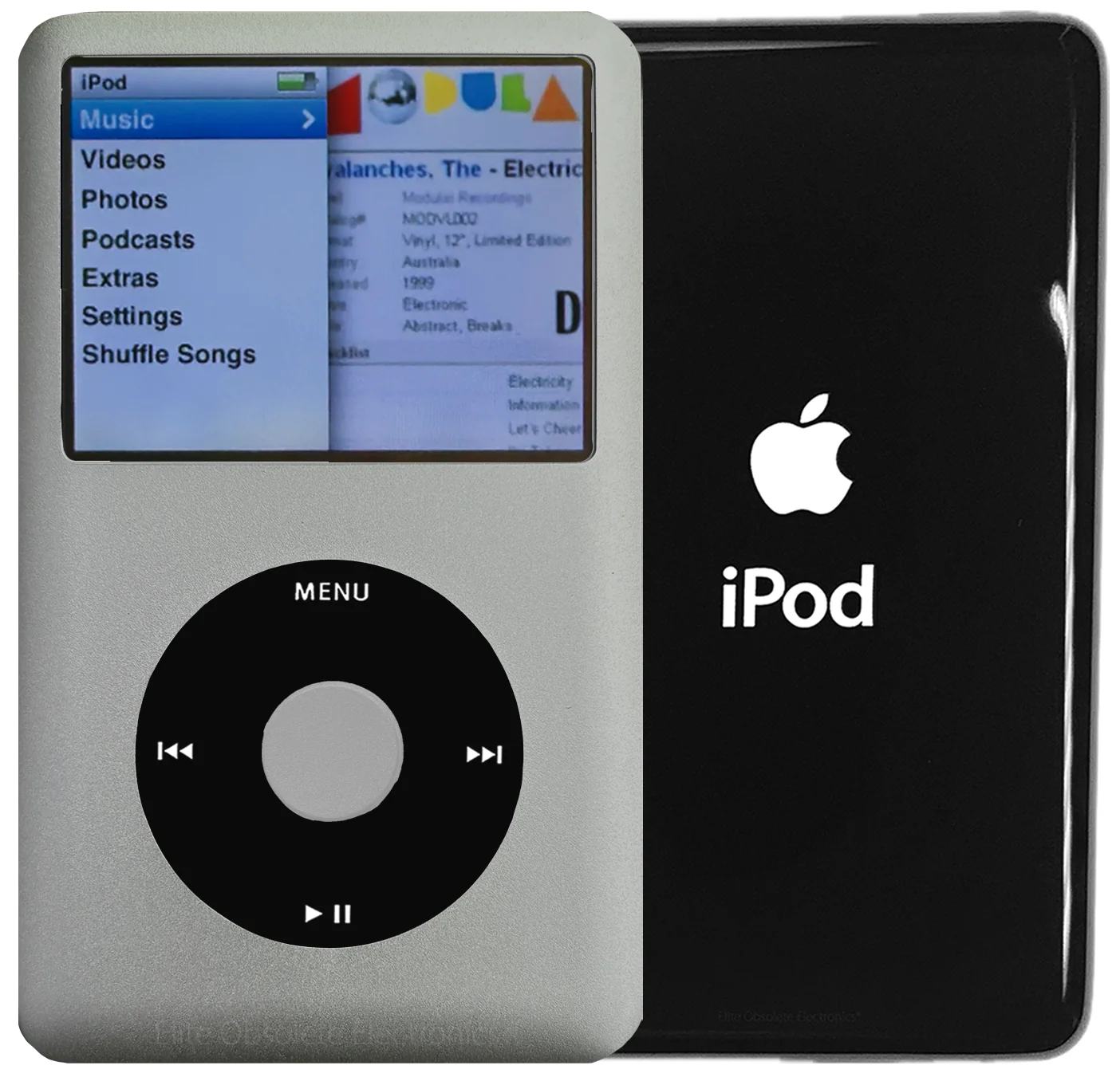 New Apple iPod Classic 6th & 7th Generation Pebble Grey Metal / Black / Pebble Grey Metal (Black)