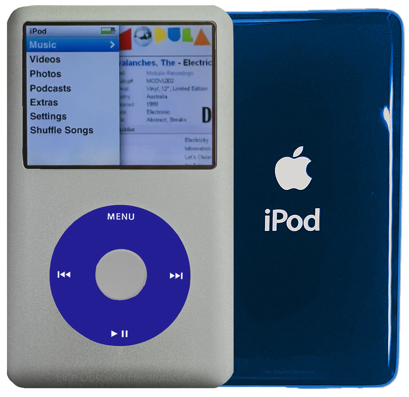 New Apple iPod Classic 6th & 7th Generation Pebble Grey Metal / Blue / Pebble Grey Metal (Aqua)