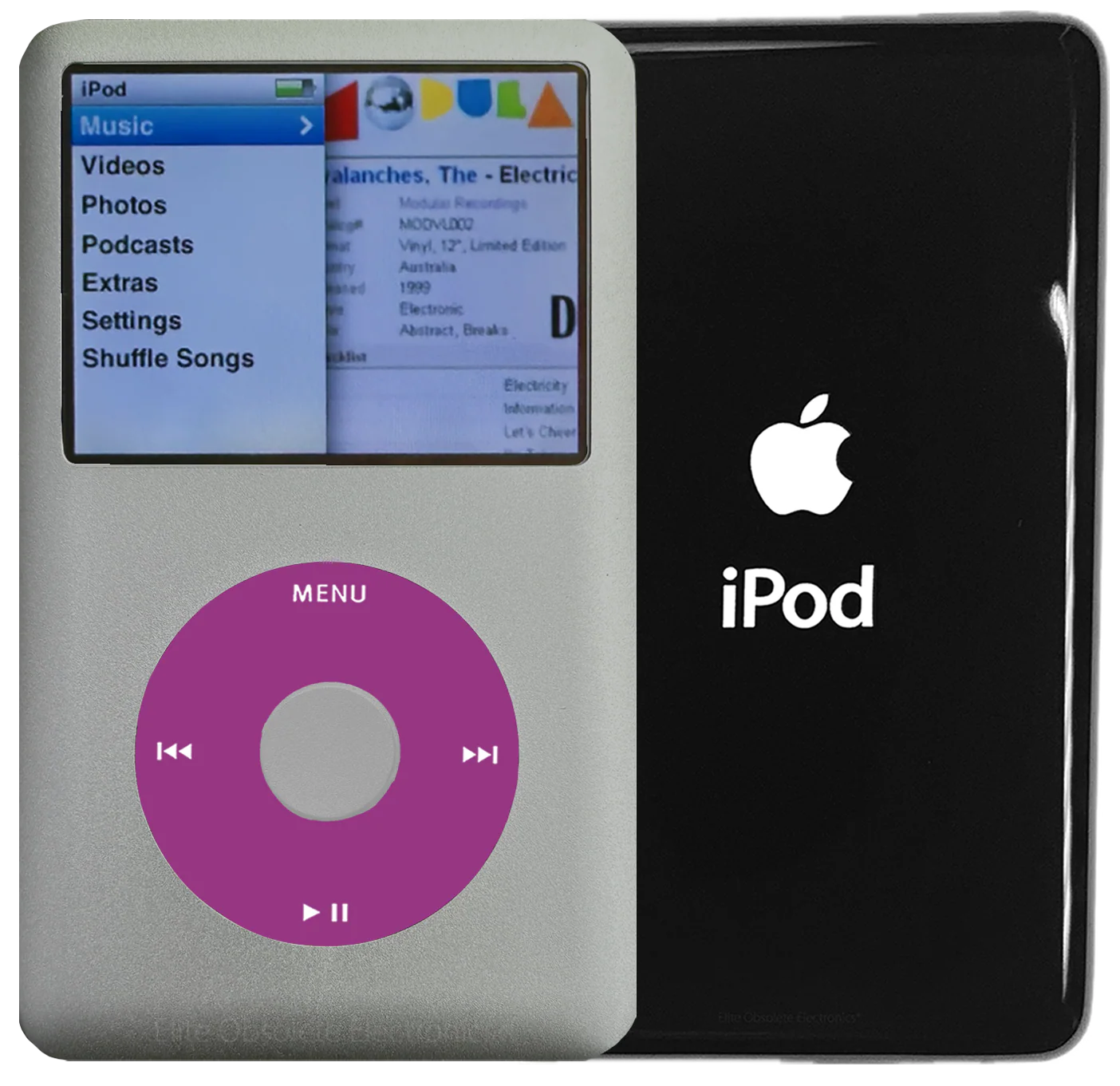 New Apple iPod Classic 6th & 7th Generation Pebble Grey Metal / Pink / Pebble Grey Metal (Black)