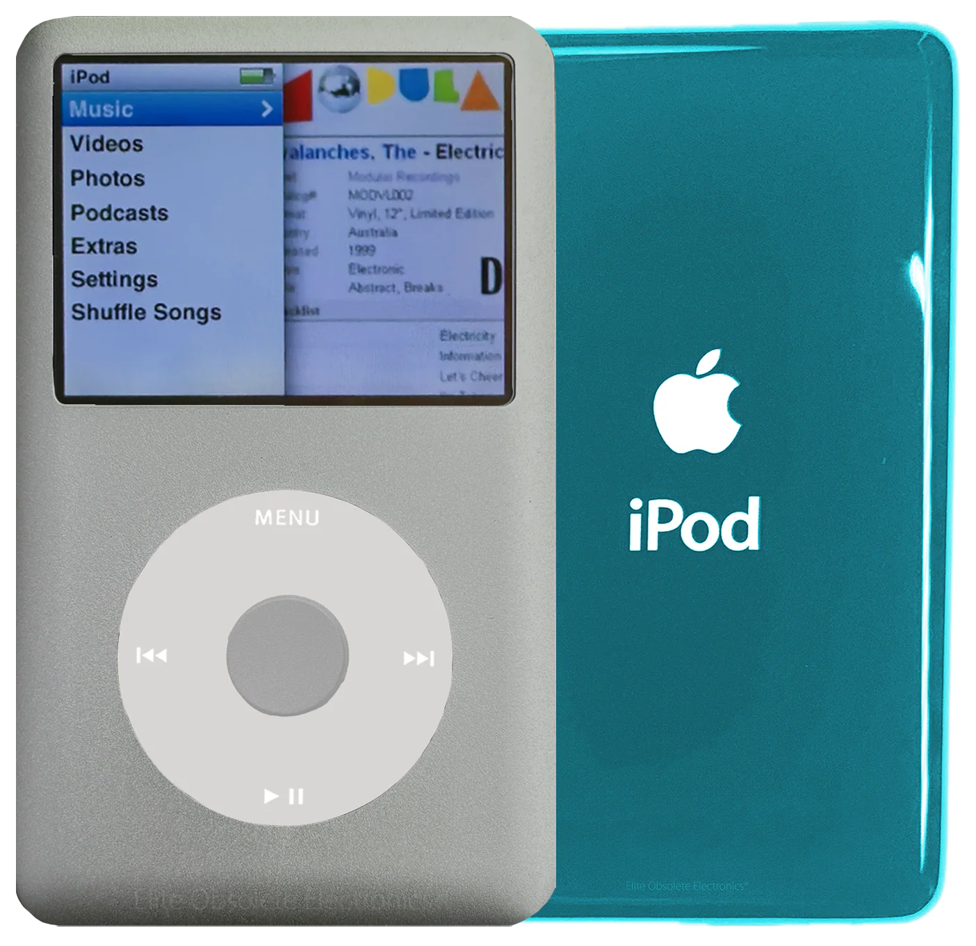 New Apple iPod Classic 6th & 7th Generation Pebble Grey Metal / Grey / Pebble Grey Metal (Ocean Blue)