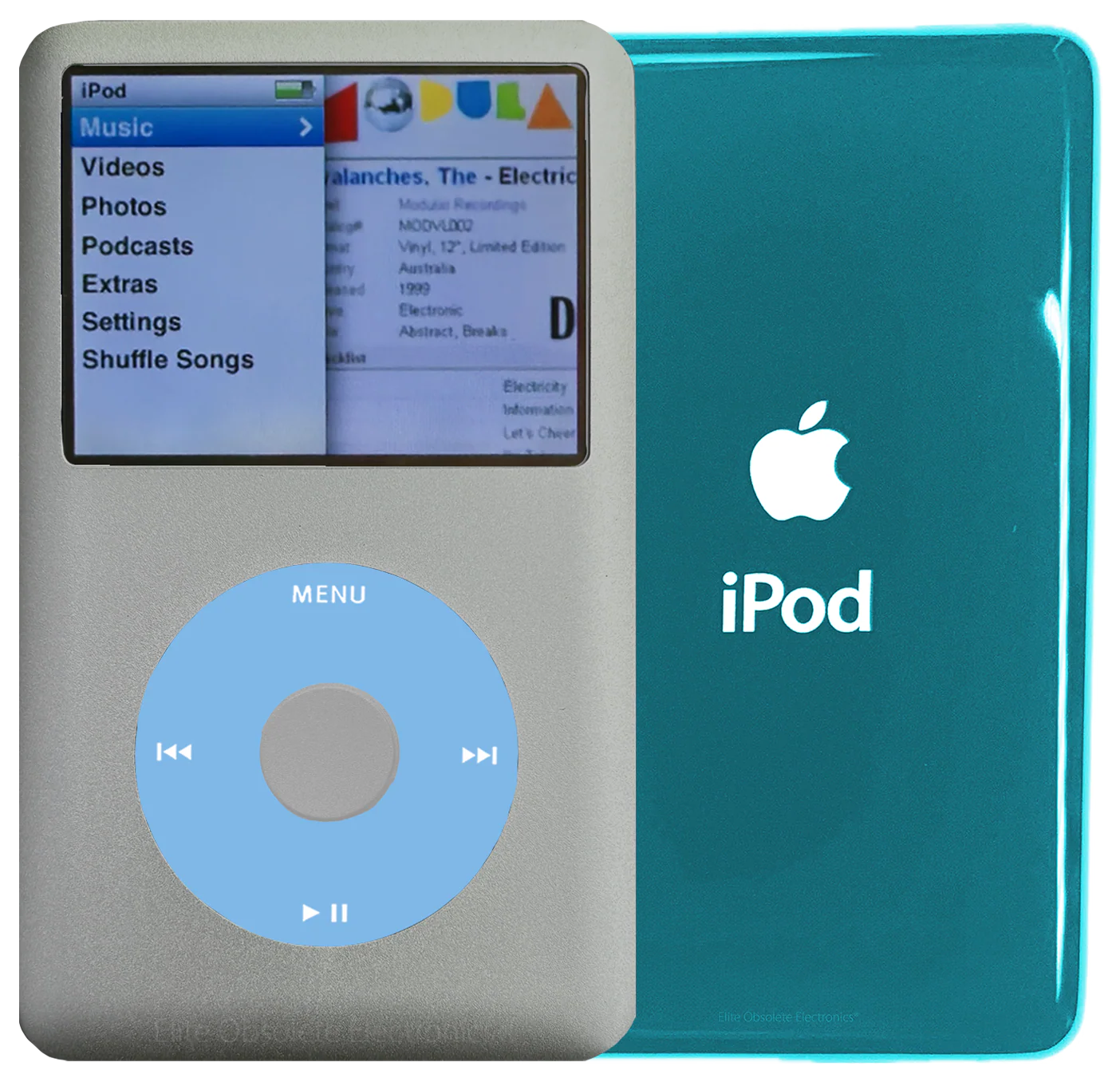 New Apple iPod Classic 6th & 7th Generation Pebble Grey Metal / Light Blue / Pebble Grey Metal (Ocean Blue)