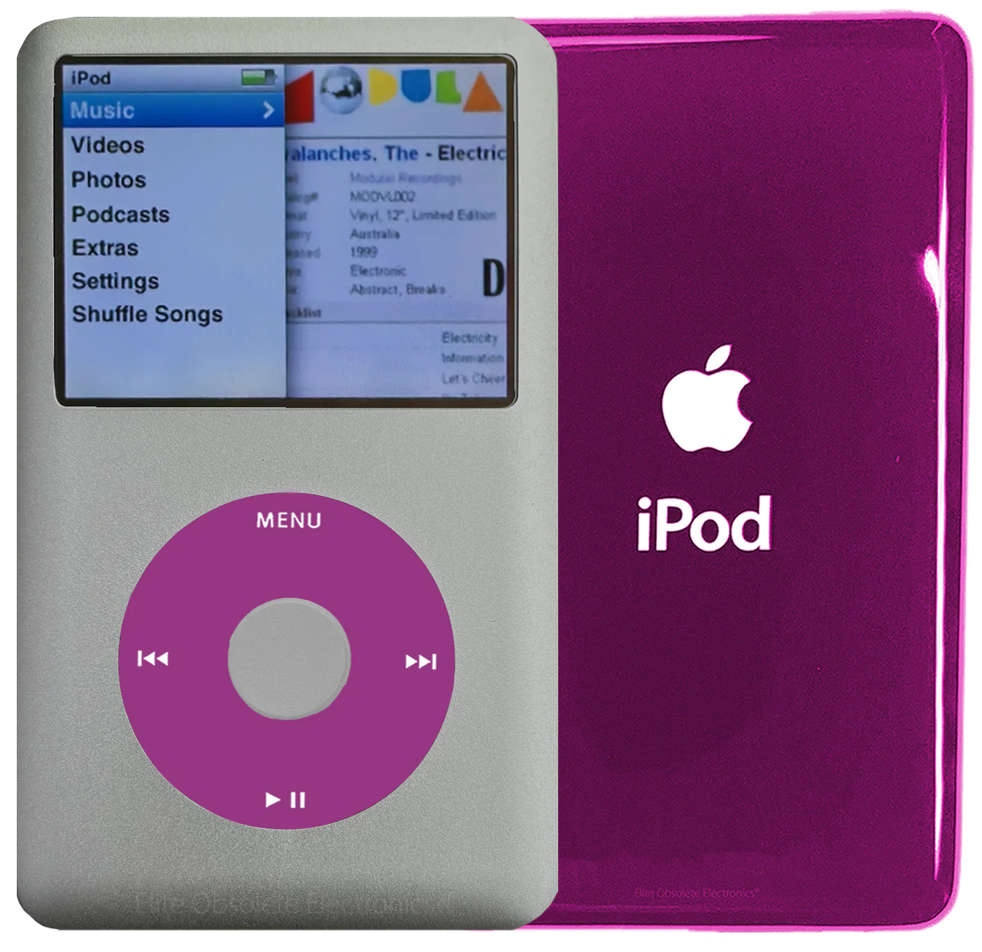 New Apple iPod Classic 6th & 7th Generation Pebble Grey Metal / Pink / Pebble Grey Metal (Hyper Pink)