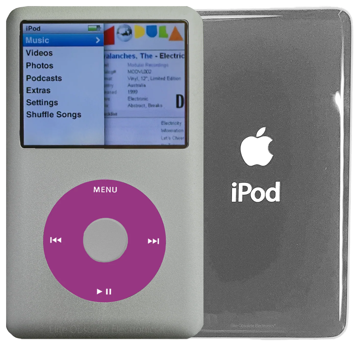 New Apple iPod Classic 6th & 7th Generation Pebble Grey Metal / Pink / Pebble Grey Metal (Silver)