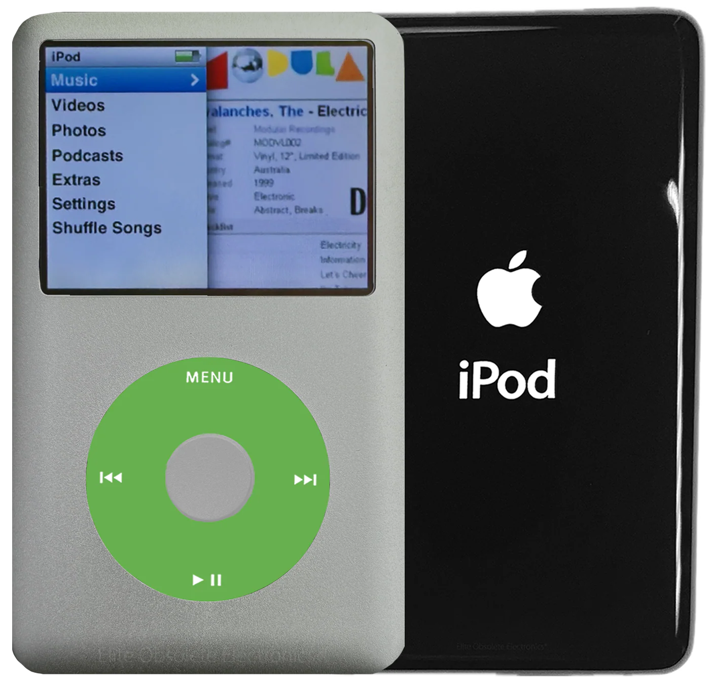 New Apple iPod Classic 6th & 7th Generation Pebble Grey Metal / Light Green / Pebble Grey Metal (Black)