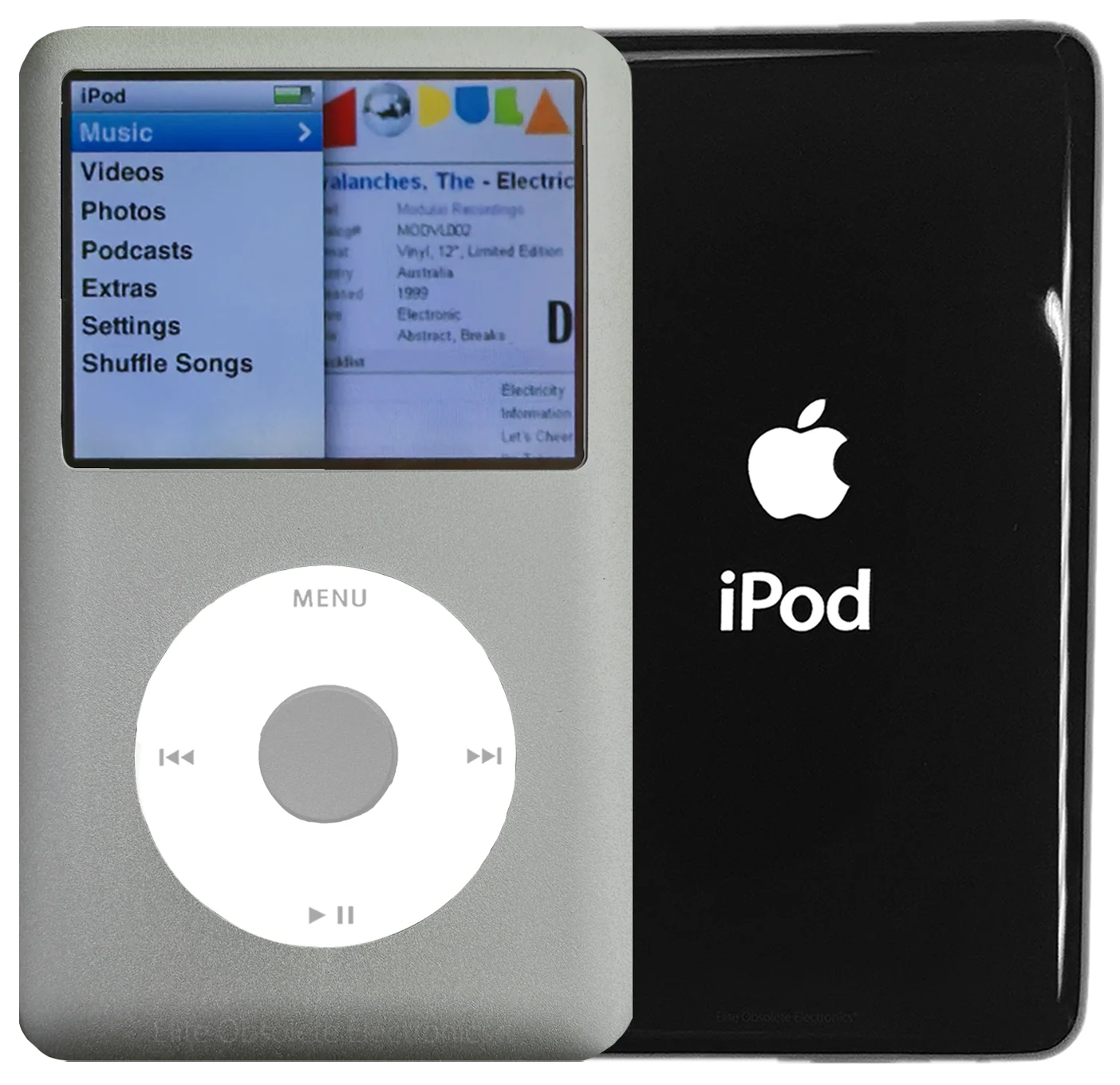 New Apple iPod Classic 6th & 7th Generation Pebble Grey Metal / White / Pebble Grey Metal (Black)
