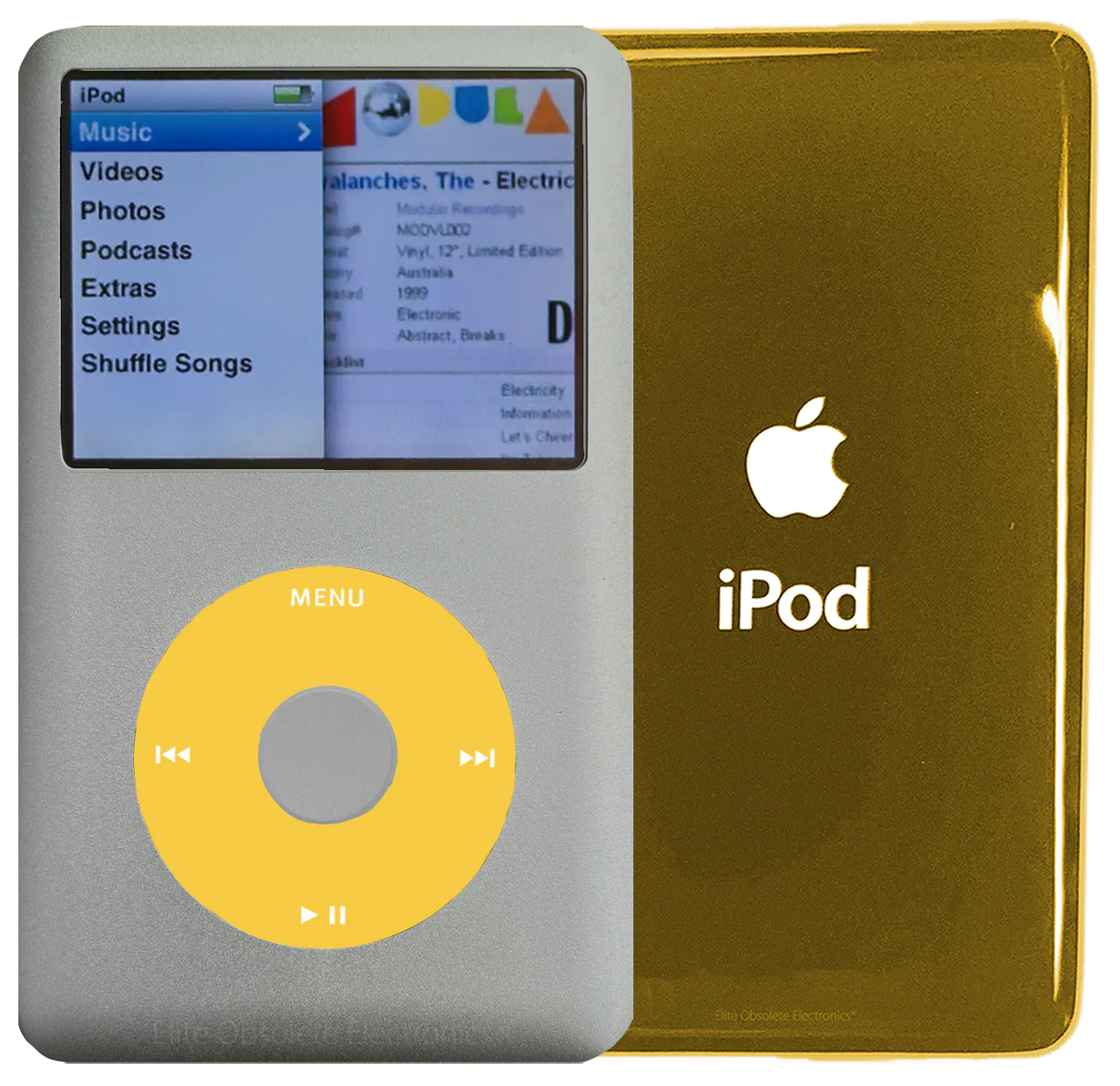New Apple iPod Classic 6th & 7th Generation Pebble Grey Metal / Yellow / Pebble Grey Metal (Gold)