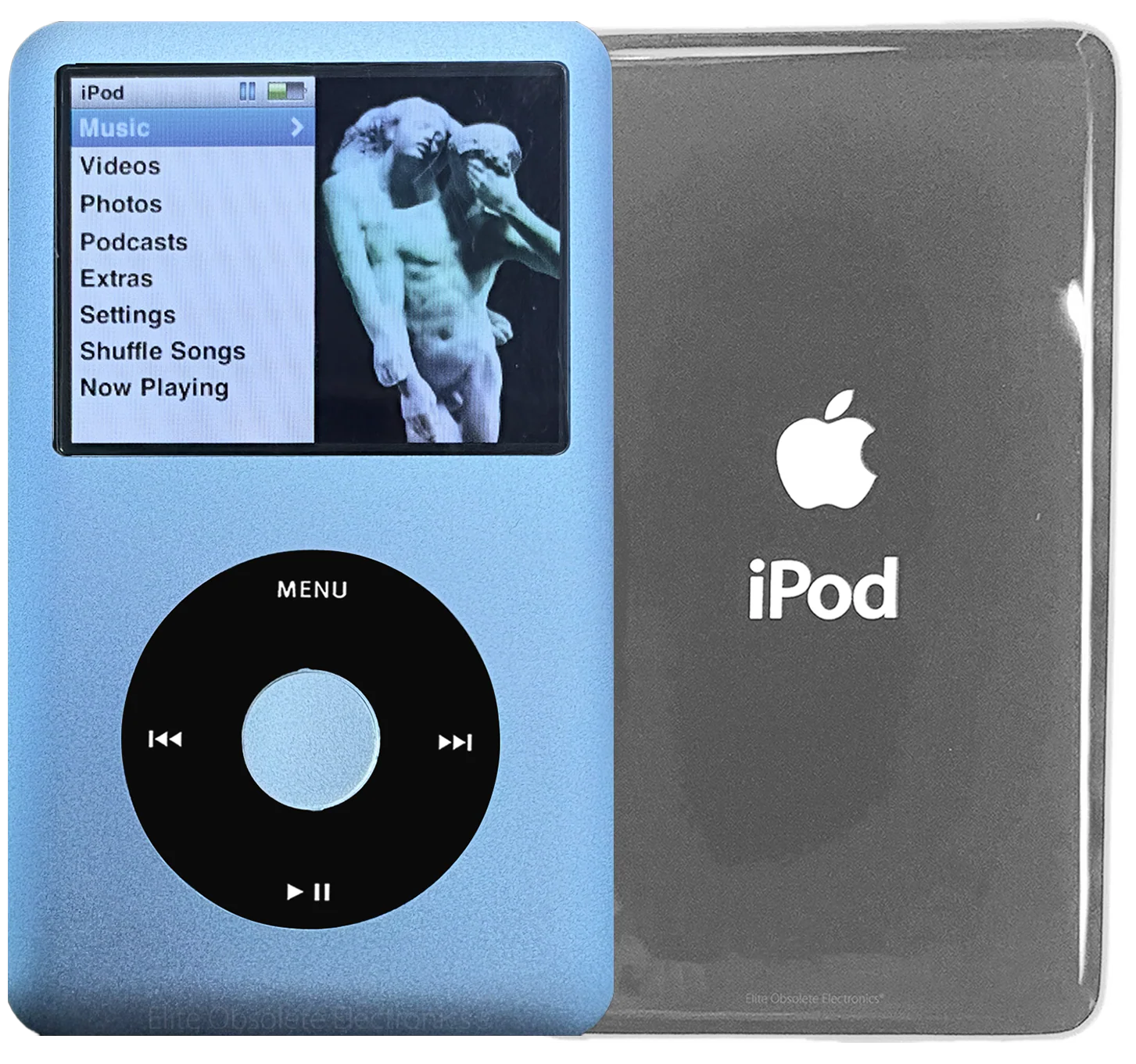 New Apple iPod Classic 6th & 7th Generation Periwinkle Metal / Black / Periwinkle Metal (Silver)