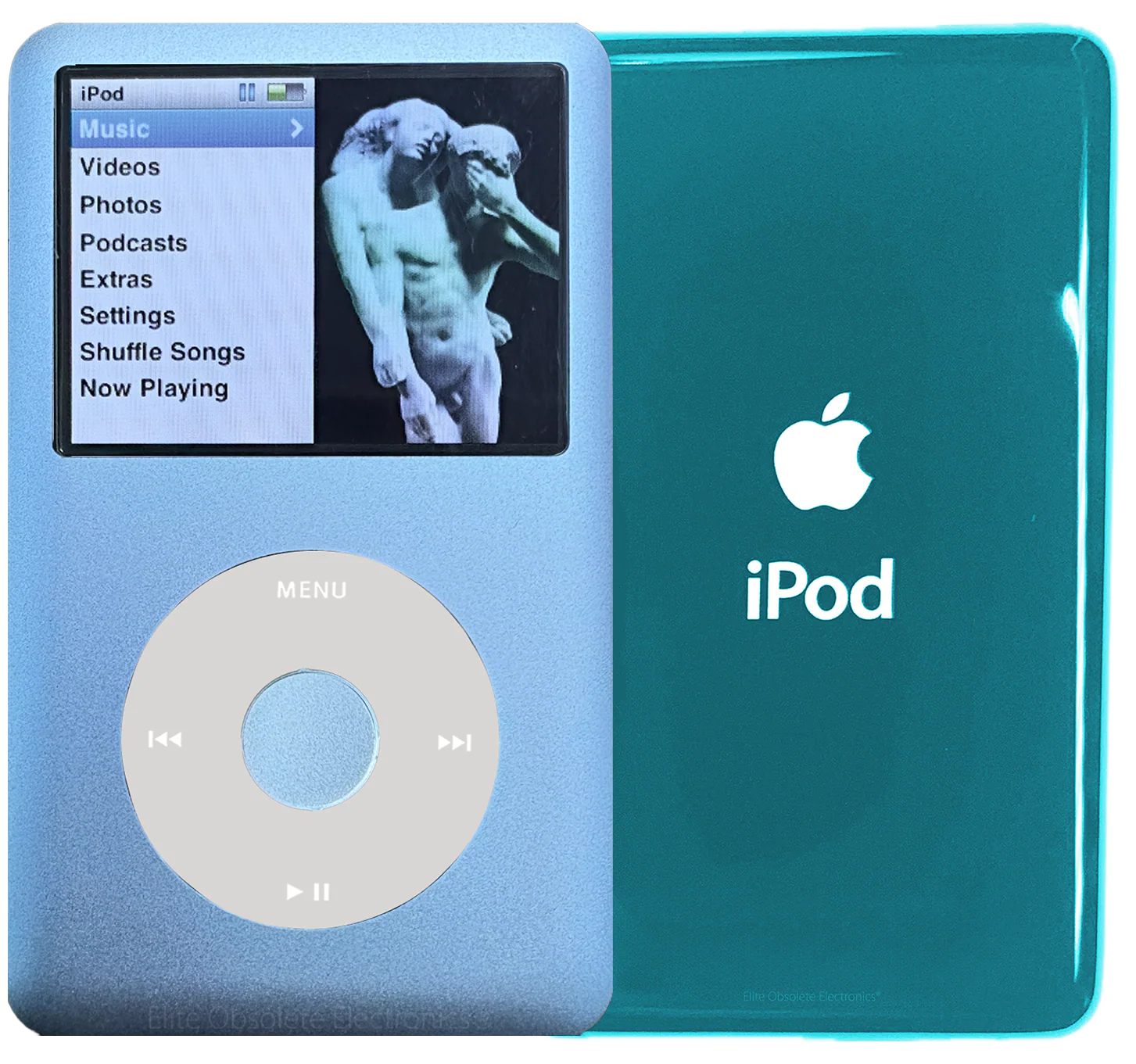 New Apple iPod Classic 6th & 7th Generation Periwinkle Metal / Grey / Periwinkle Metal (Ocean Blue)