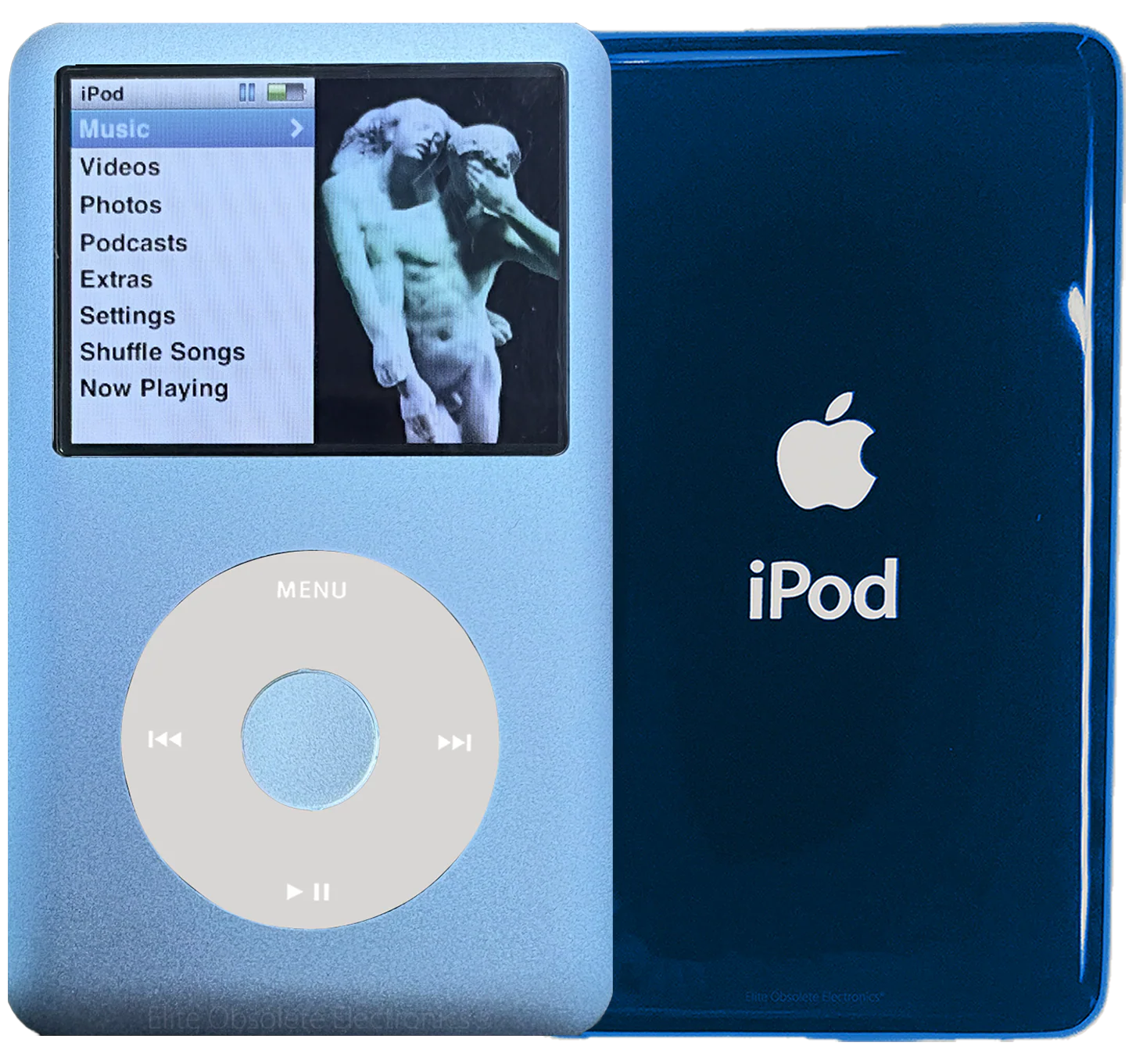 New Apple iPod Classic 6th & 7th Generation Periwinkle Metal / Grey / Periwinkle Metal (Aqua)