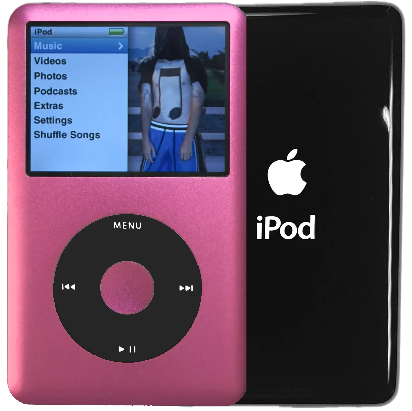 New Apple iPod Classic 6th & 7th Generation Hot Pink Metal / Black / Hot Pink Metal (Black)