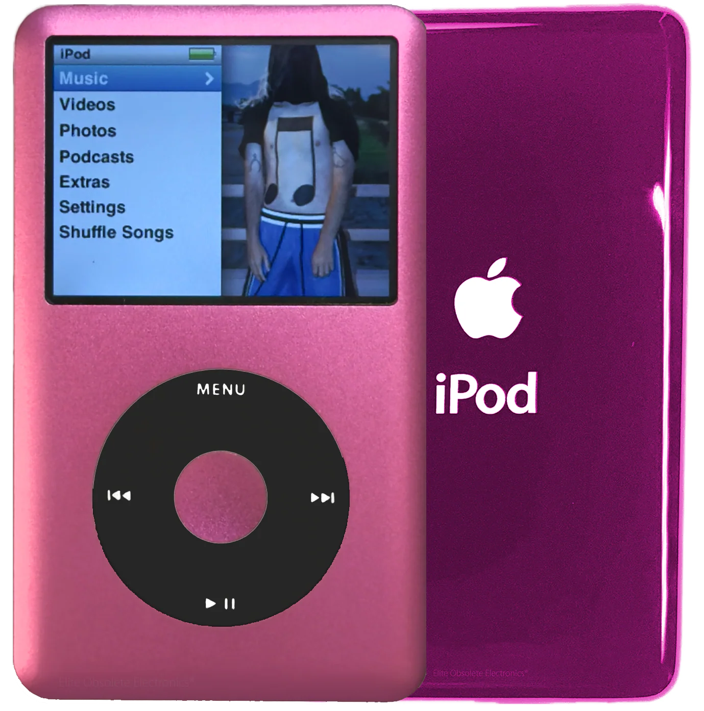 New Apple iPod Classic 6th & 7th Generation Hot Pink Metal / Black / Hot Pink Metal (Hyper Pink)
