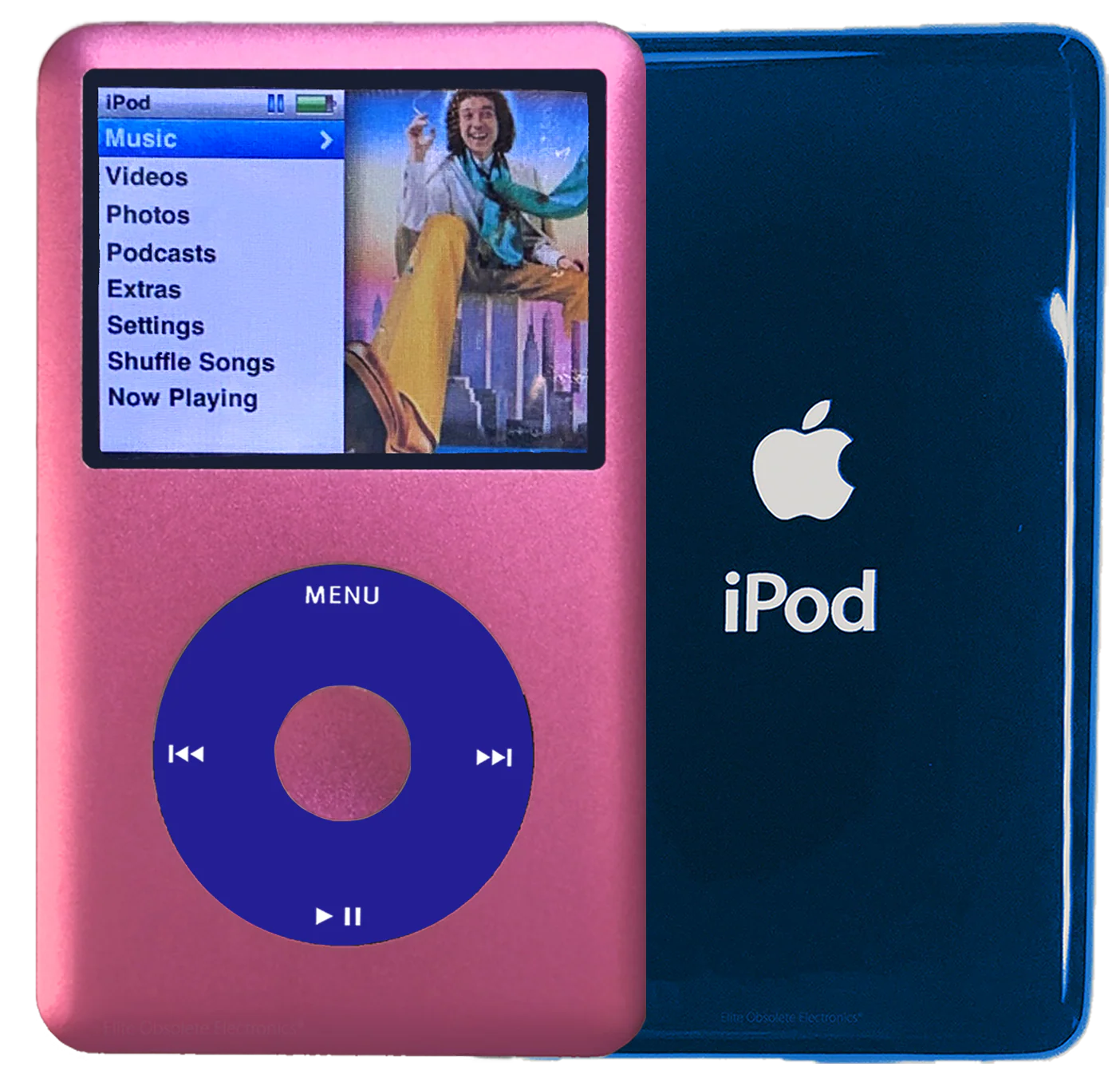 New Apple iPod Classic 6th & 7th Generation Hot Pink Metal / Blue / Hot Pink Metal (Aqua)