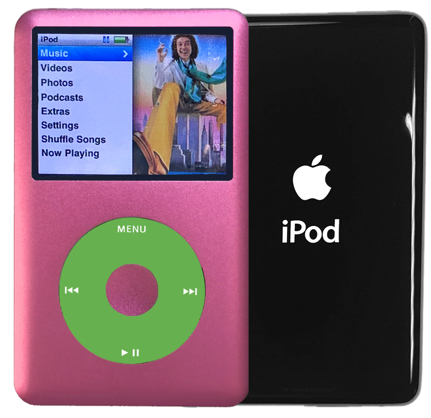 New Apple iPod Classic 6th & 7th Generation Hot Pink Metal / Light Green / Hot Pink Metal (Black)