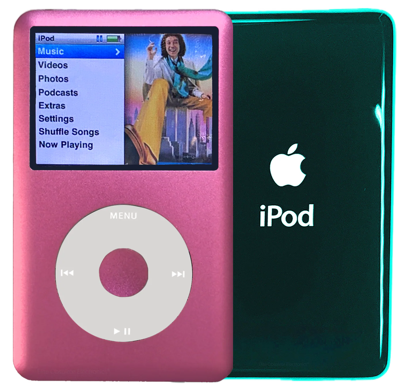 New Apple iPod Classic 6th & 7th Generation Hot Pink Metal / Grey / Hot Pink Metal (Ocean Blue)