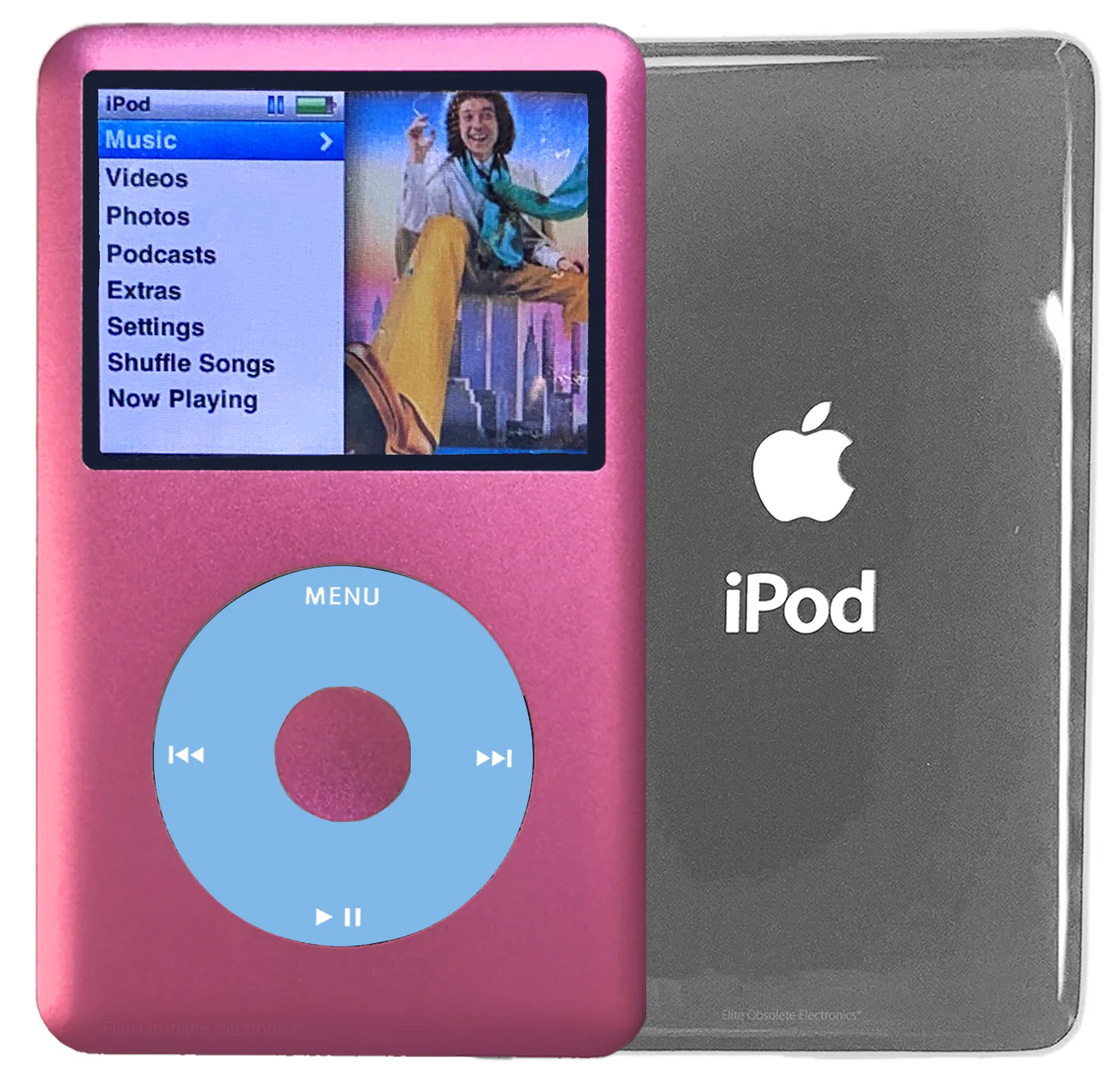 New Apple iPod Classic 6th & 7th Generation Hot Pink Metal / Light Blue / Hot Pink Metal (Silver)