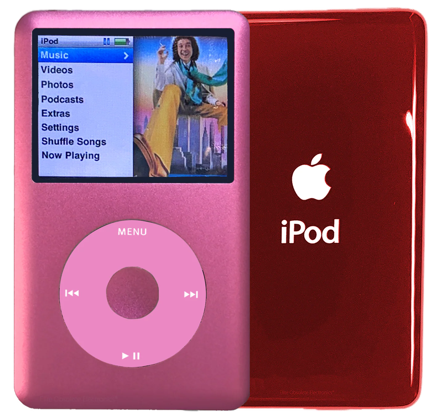 New Apple iPod Classic 6th & 7th Generation Hot Pink Metal / Light Pink / Hot Pink Metal (Sangria Red)
