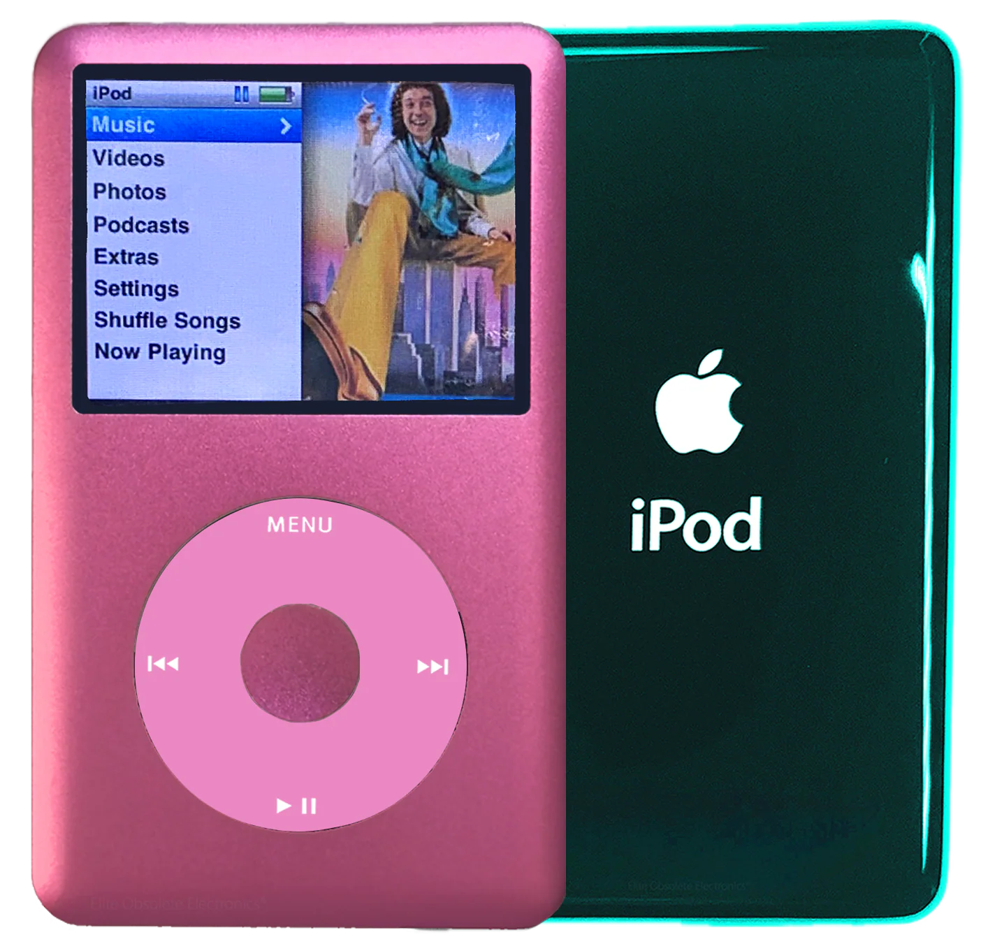 New Apple iPod Classic 6th & 7th Generation Hot Pink Metal / Light Pink / Hot Pink Metal (Pine Green)