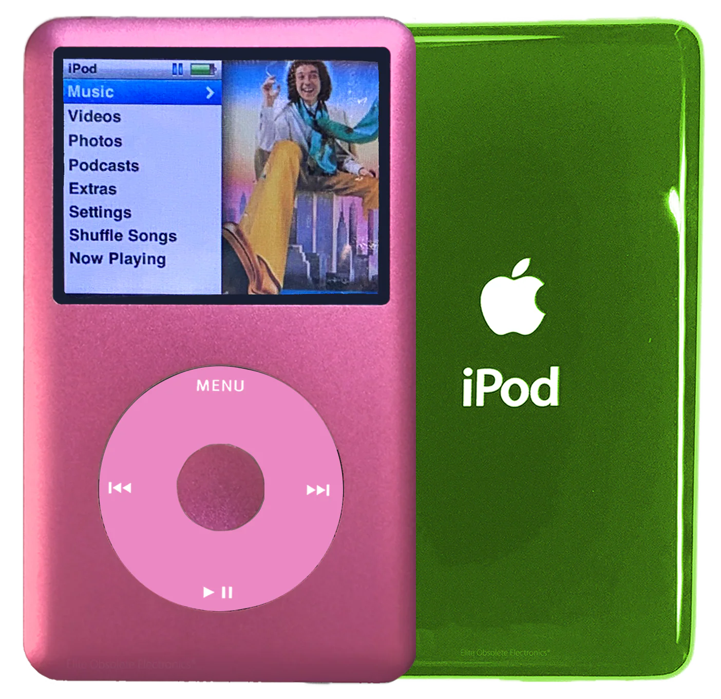 New Apple iPod Classic 6th & 7th Generation Hot Pink Metal / Light Pink / Hot Pink Metal (Toxic Green)