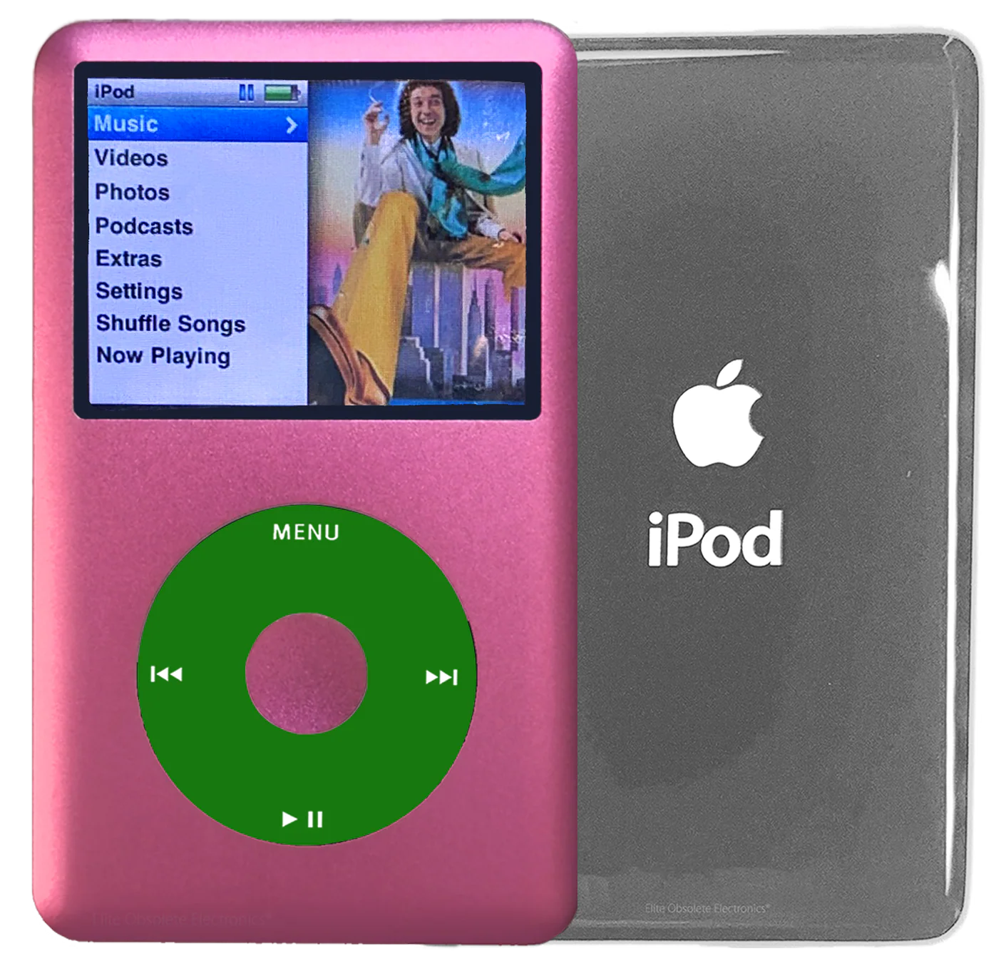 New Apple iPod Classic 6th & 7th Generation Hot Pink Metal / Green / Hot Pink Metal (Silver)