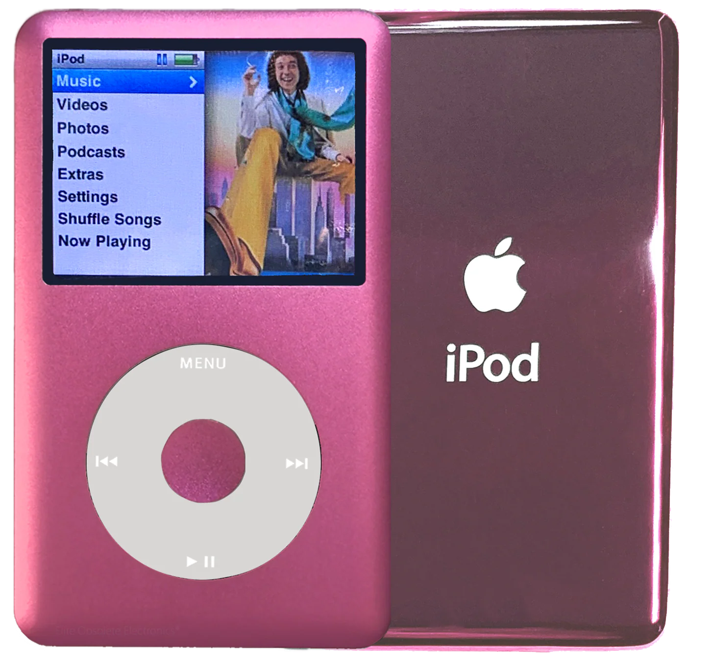 New Apple iPod Classic 6th & 7th Generation Hot Pink Metal / White / Hot Pink Metal (Blush Pink)