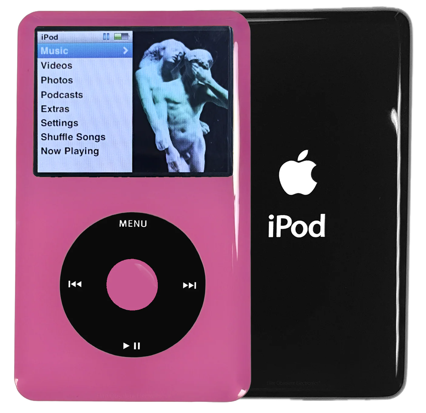 New Apple iPod Classic 6th & 7th Generation Pink Plastic / Black / Pink Plastic (Black)