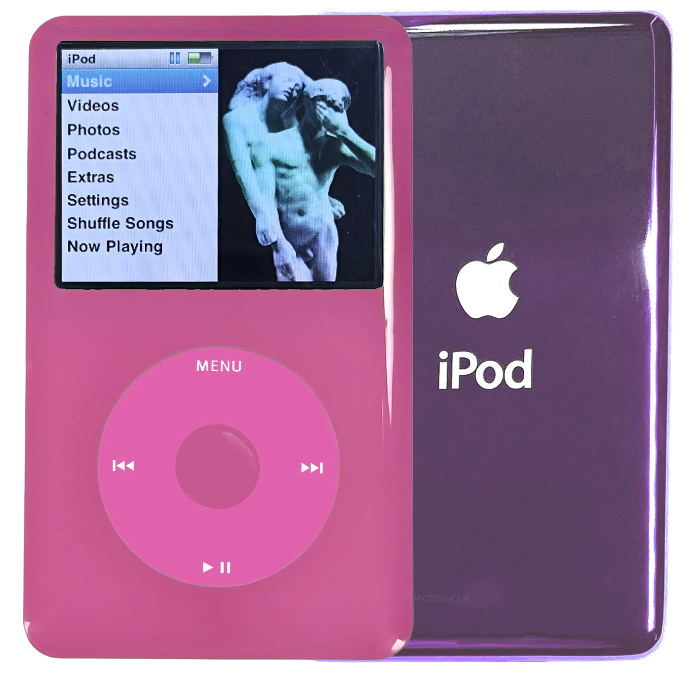 New Apple iPod Classic 6th & 7th Generation Pink Plastic / Light Pink / Pink Plastic (Purple Haze)