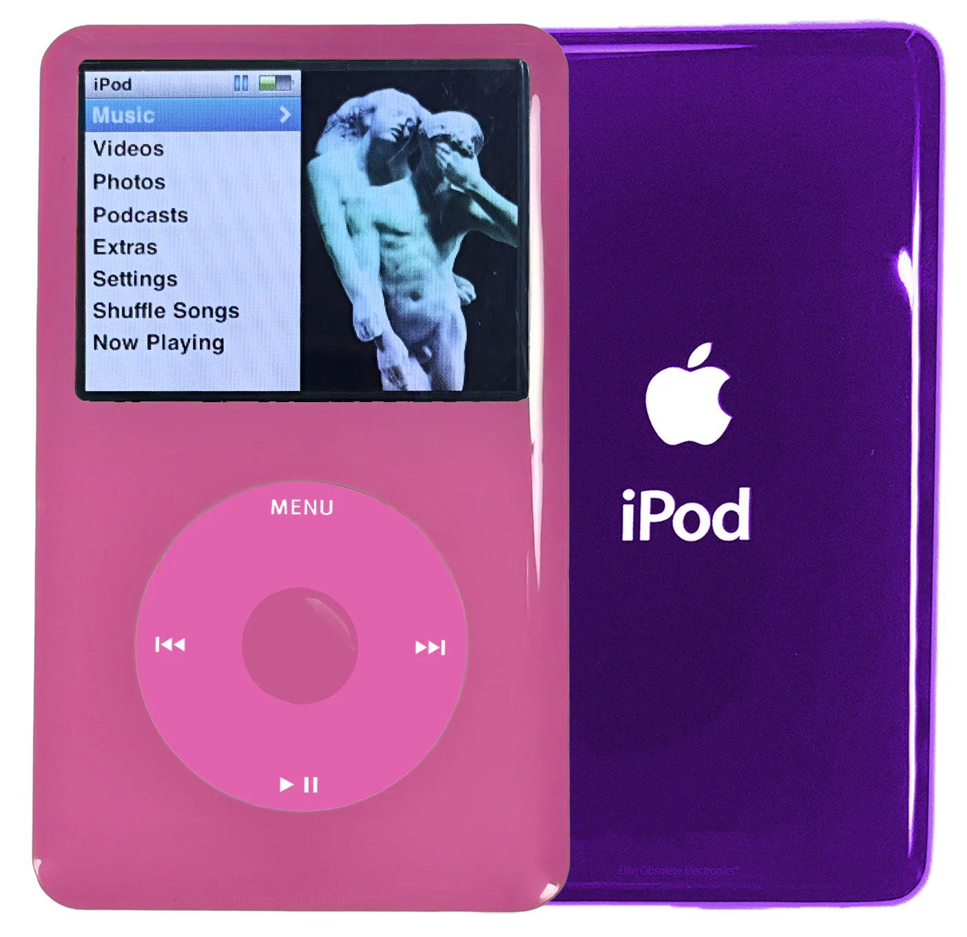 New Apple iPod Classic 6th & 7th Generation Pink Plastic / Pink / Pink Plastic (Midnight Purple)