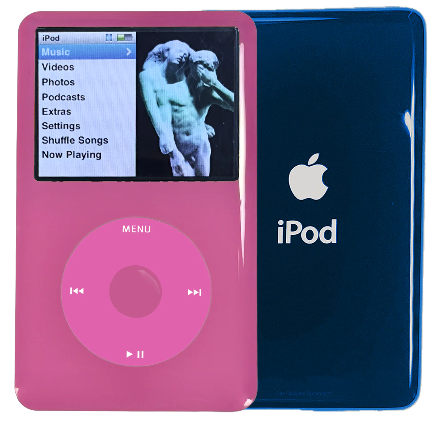 New Apple iPod Classic 6th & 7th Generation Pink Plastic / Pink / Pink Plastic (Aqua)