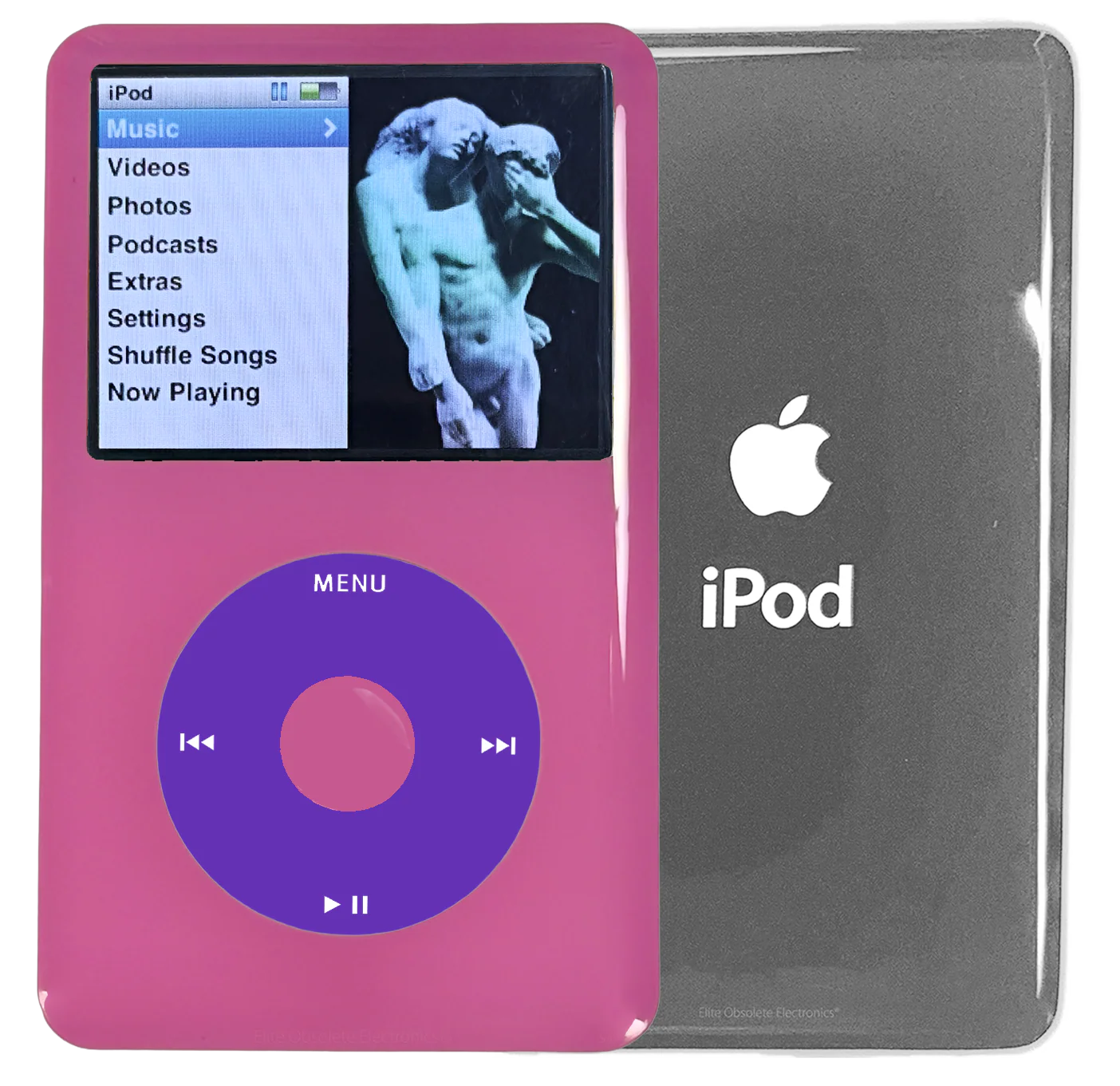 New Apple iPod Classic 6th & 7th Generation Pink Plastic / Purple / Pink Plastic (Silver)