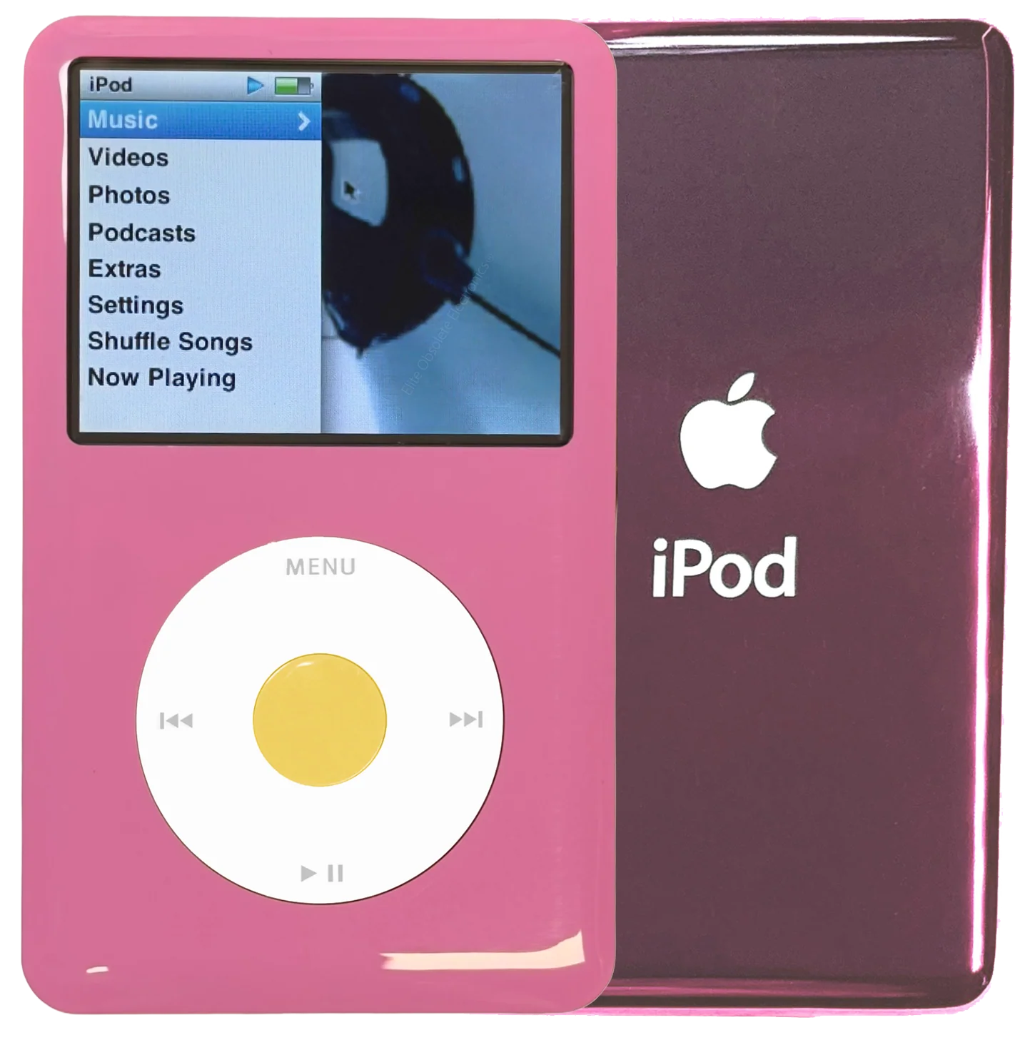 New Apple iPod Classic 6th & 7th Generation Pink Plastic / White / Yellow Plastic (Blush Pink)