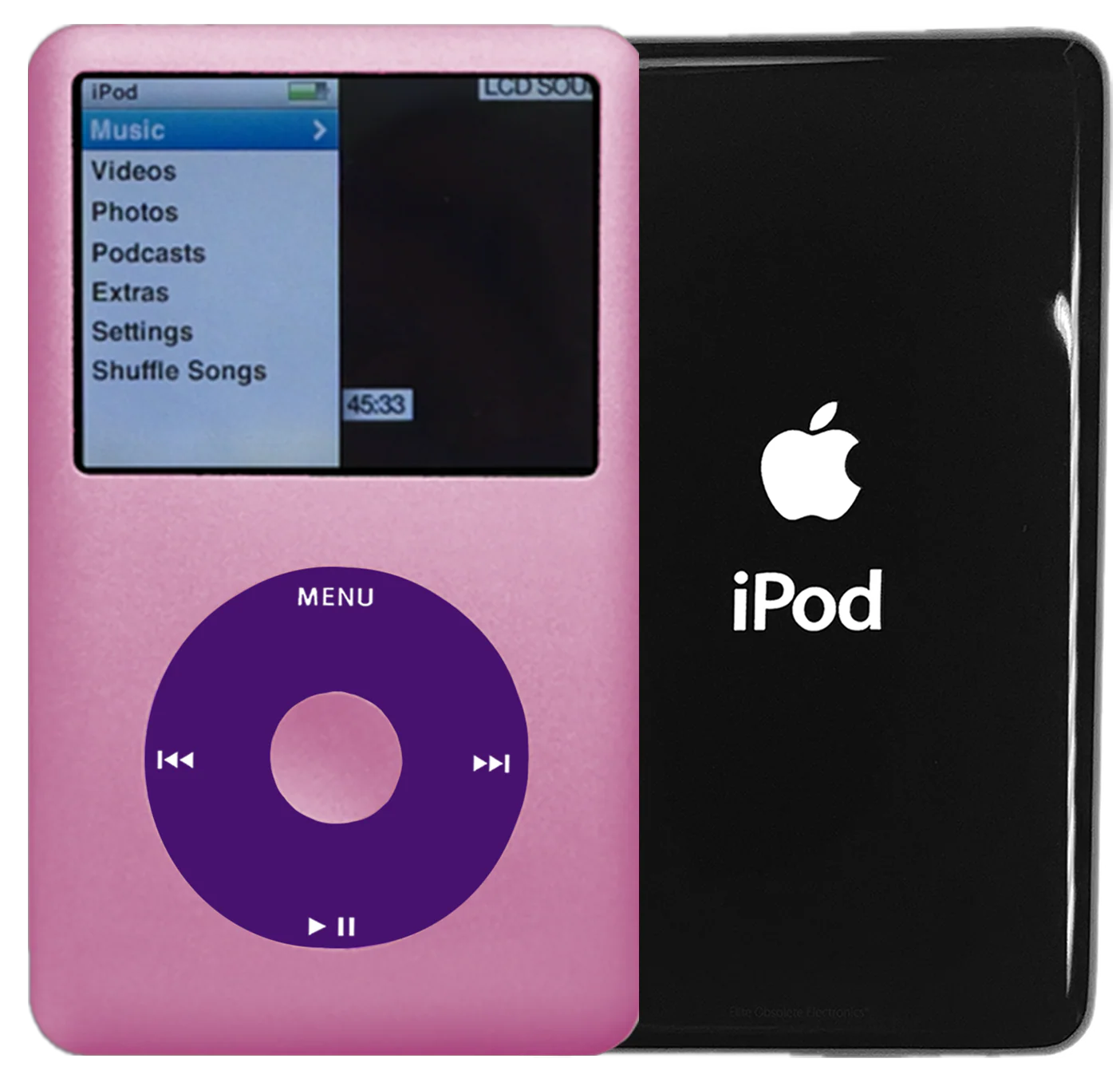 New Apple iPod Classic 6th & 7th Generation Pink Metal / Purple / Pink Metal (Black)