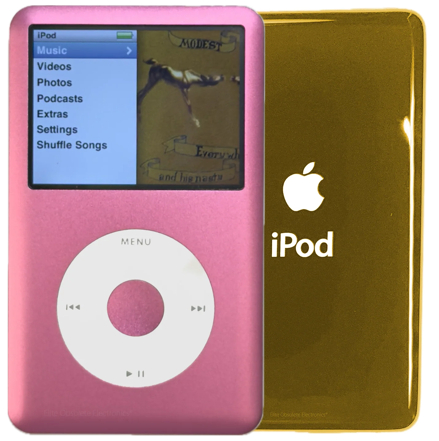 New Apple iPod Classic 6th & 7th Generation Pink Metal / White / Pink Metal (Gold)