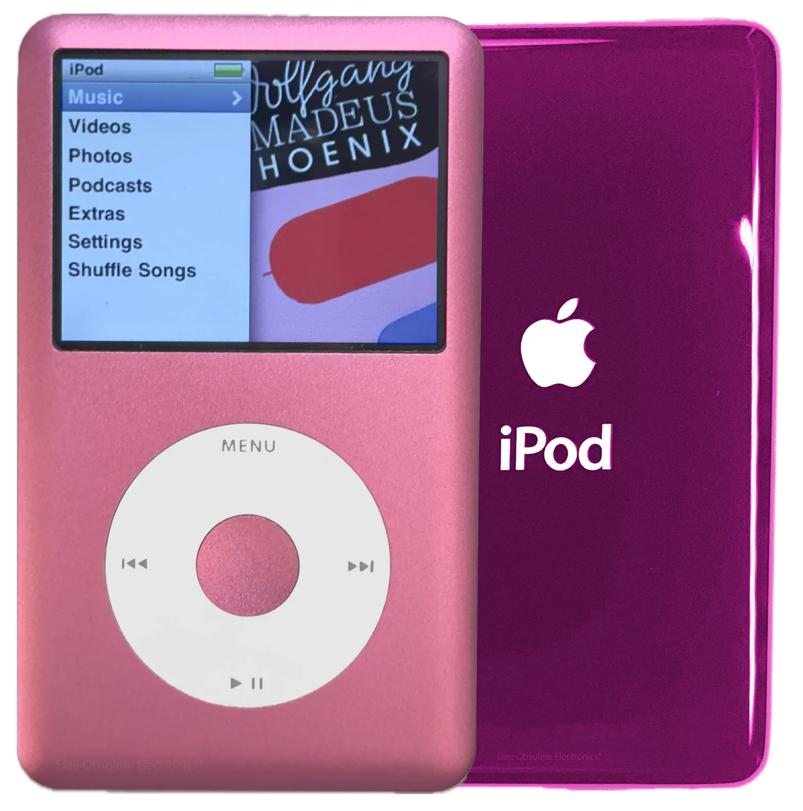 New Apple iPod Classic 6th & 7th Generation Pink Metal / White / Pink Metal (Hyper Pink)