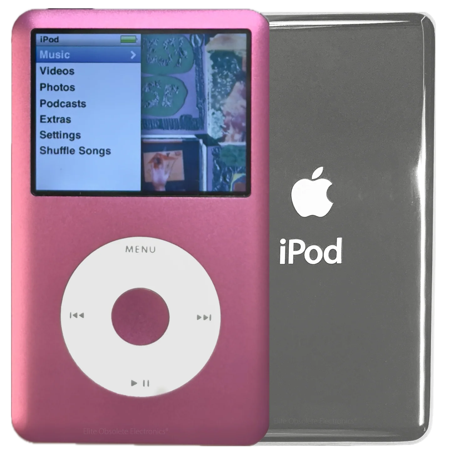 New Apple iPod Classic 6th & 7th Generation Hot Pink Metal / White / Hot Pink Metal (Silver)