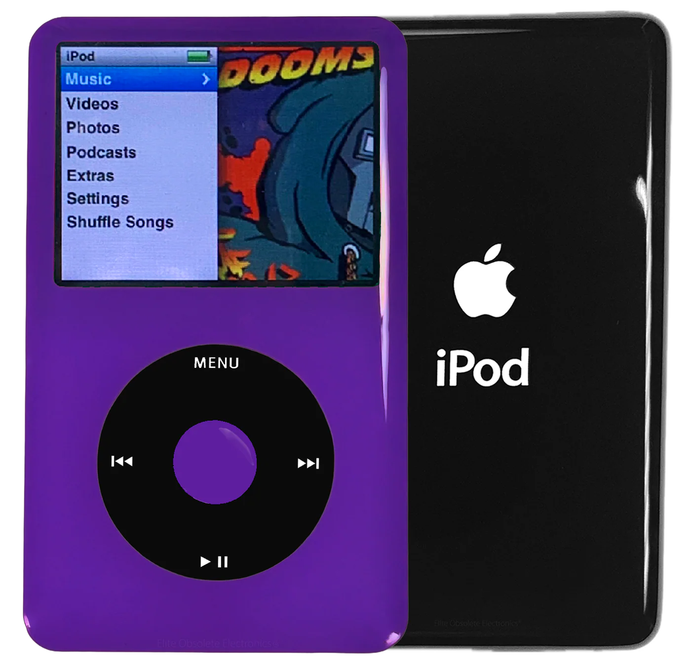 New Apple iPod Classic 6th & 7th Generation Purple Plastic / Black / Purple Plastic (Black)