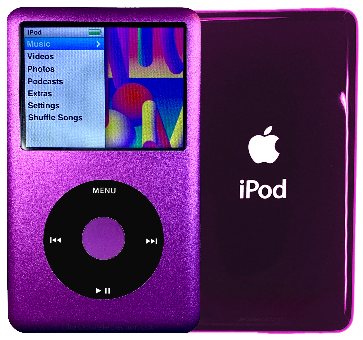 New Apple iPod Classic 6th & 7th Generation Purple Metal / Black / Purple Metal (Wine)