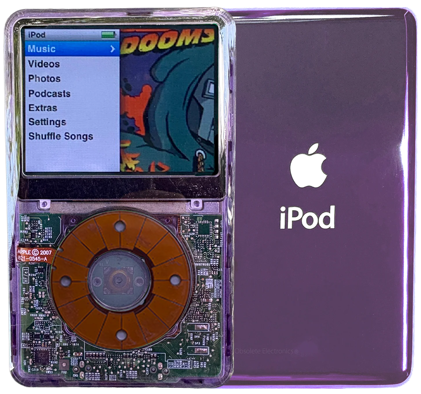 New Apple iPod Classic 6th & 7th Generation Purple Crystal Plastic / Purple Crystal / Purple Crystal (Purple Haze)