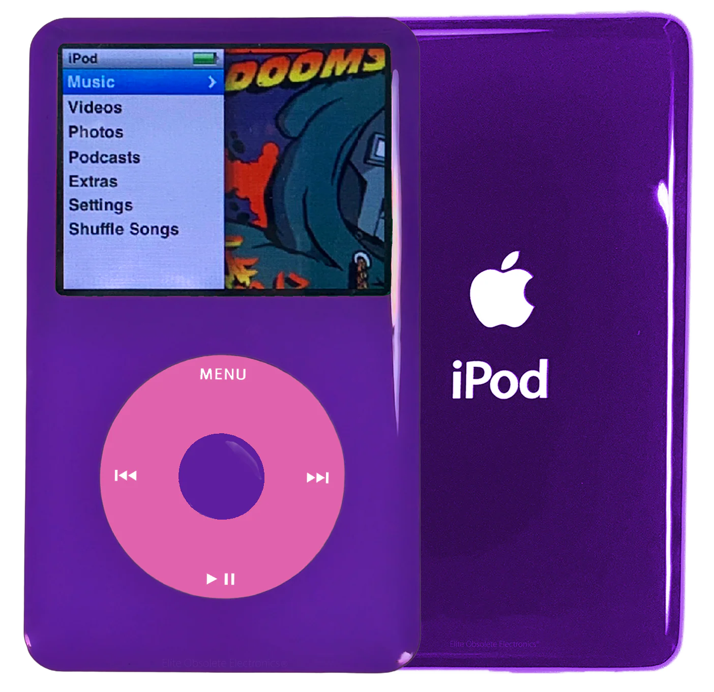 New Apple iPod Classic 6th & 7th Generation Purple Plastic / Light Pink / Purple Plastic (Midnight Purple)