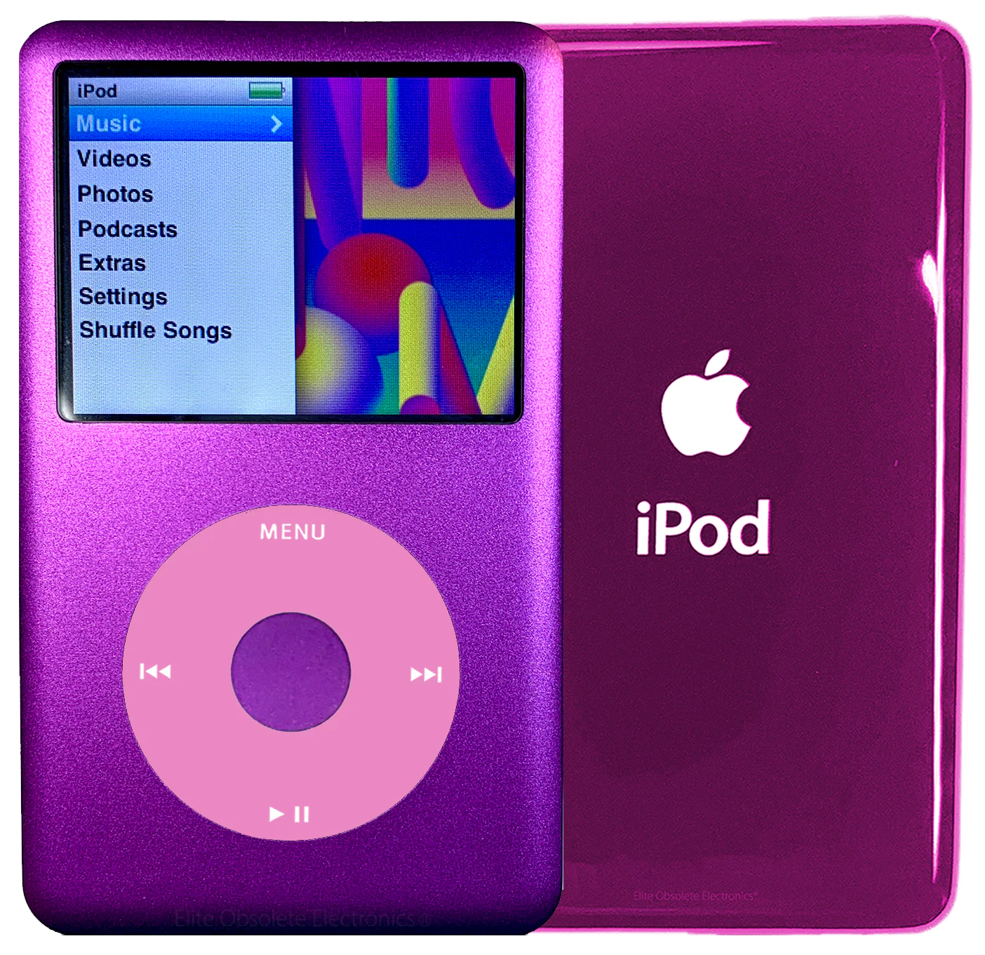 New Apple iPod Classic 6th & 7th Generation Purple Metal / Light Pink / Purple Metal (Hyper Pink)