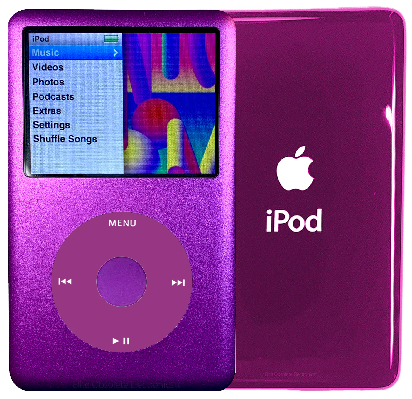 New Apple iPod Classic 6th & 7th Generation Purple Metal / Pink / Purple Metal (Hyper Pink)