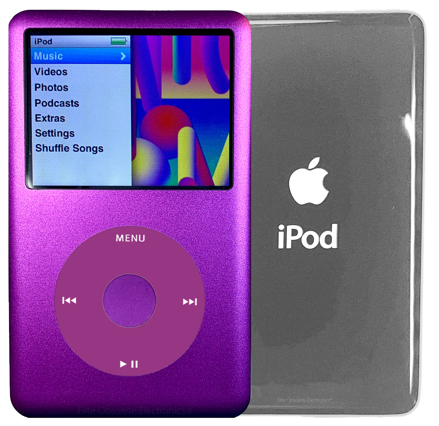 New Apple iPod Classic 6th & 7th Generation Purple Metal / Pink / Purple Metal (Silver)