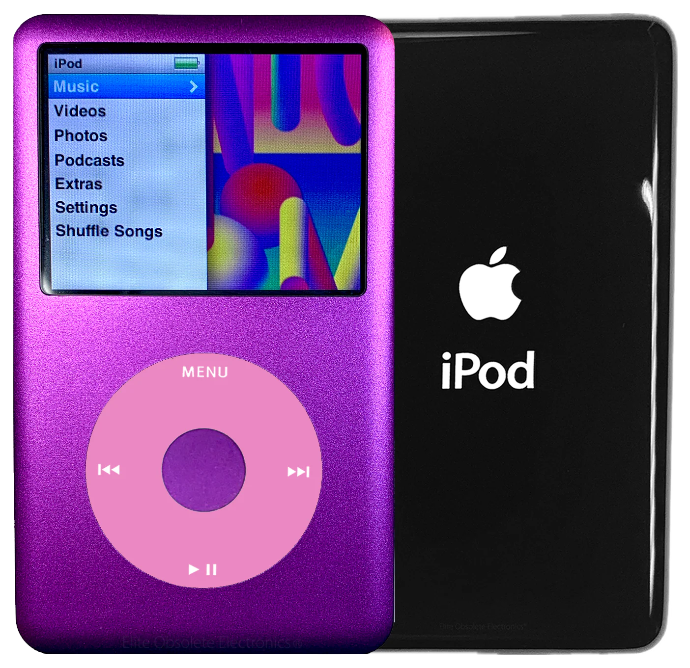 New Apple iPod Classic 6th & 7th Generation Purple Metal / Light Pink / Purple Metal (Black)