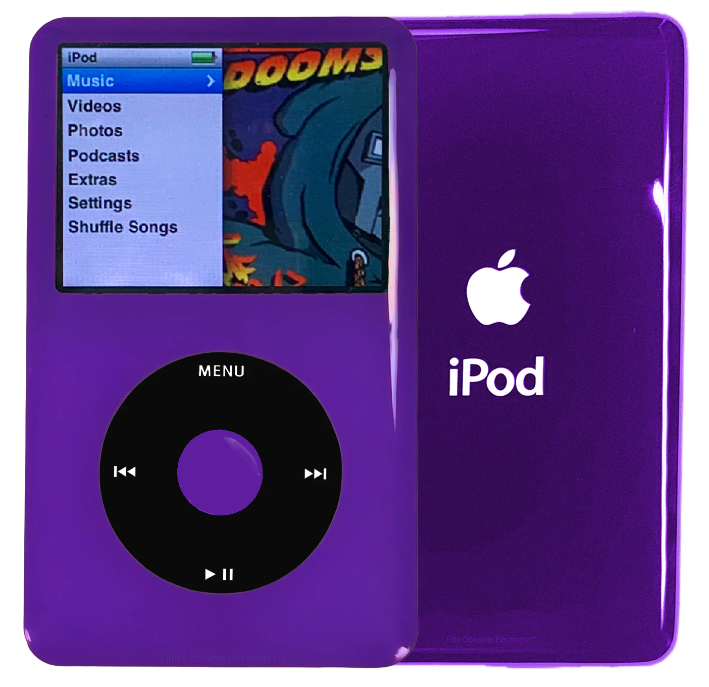 New Apple iPod Classic 6th & 7th Generation Purple Plastic / Black / Purple Plastic (Midnight Purple)