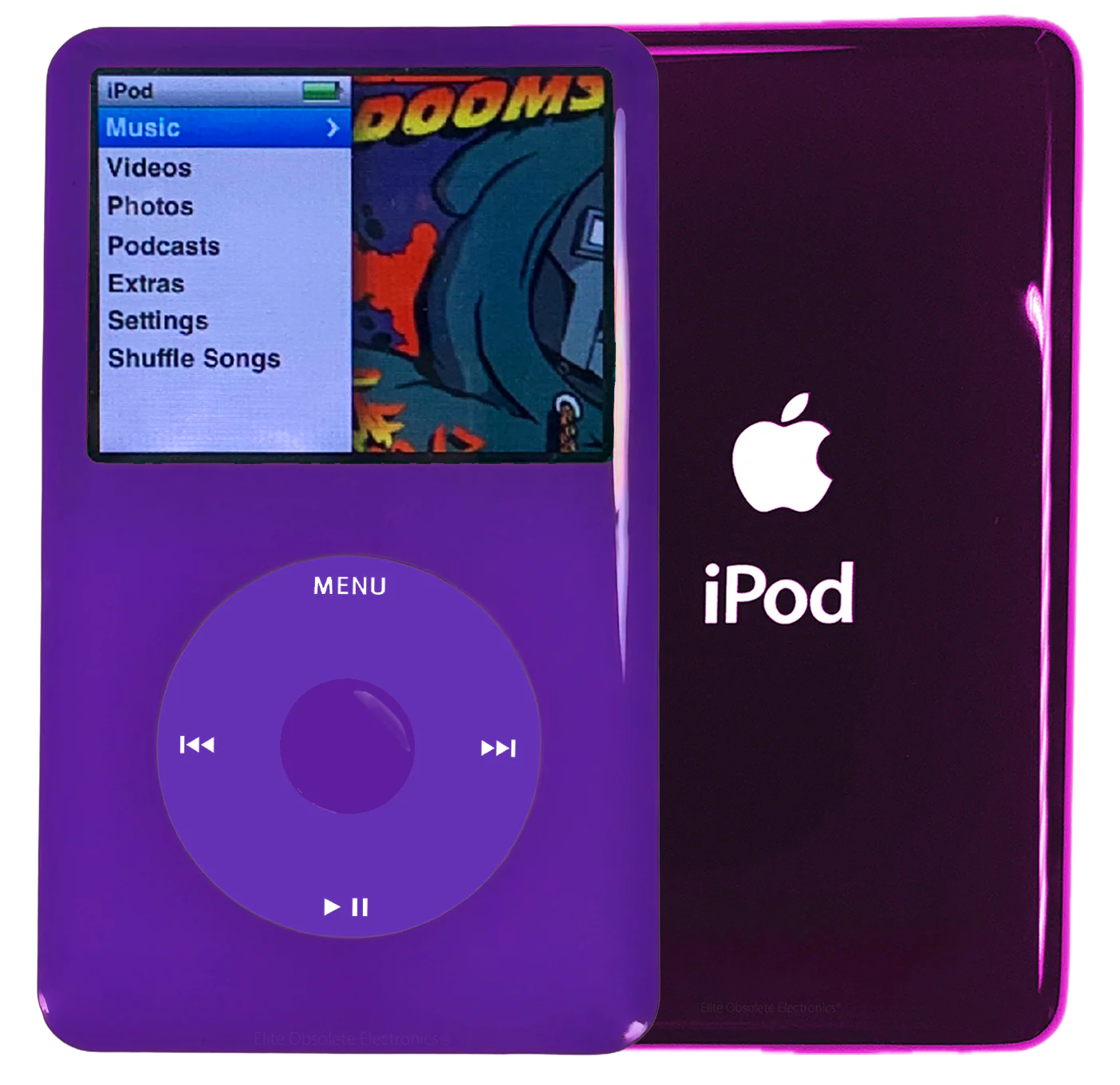 New Apple iPod Classic 6th & 7th Generation Purple Plastic / Purple / Purple Plastic (Wine)