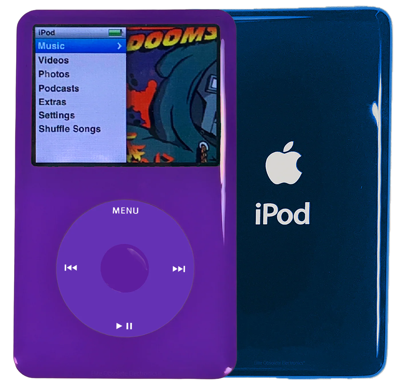 New Apple iPod Classic 6th & 7th Generation Purple Plastic / Purple / Purple Plastic (Aqua)