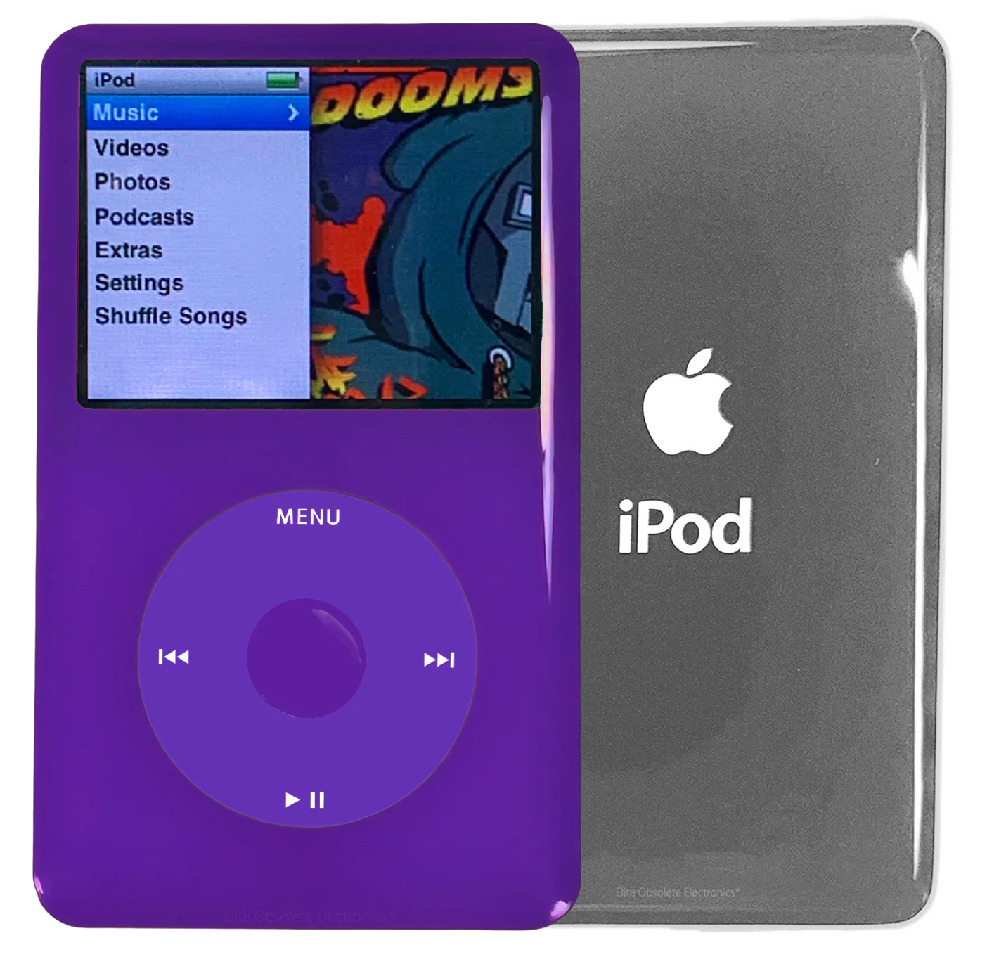 New Apple iPod Classic 6th & 7th Generation Purple Plastic / Purple / Purple Plastic (Sliver)