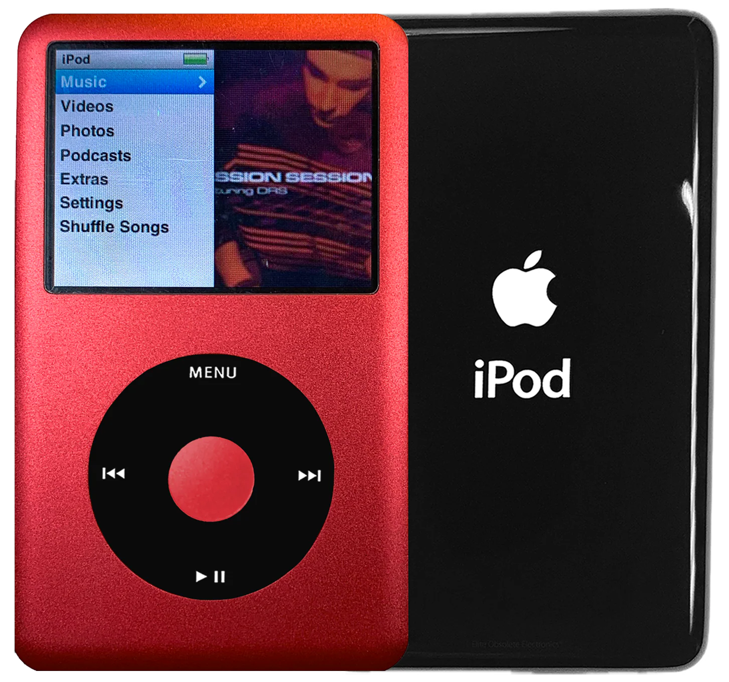 New Apple iPod Classic 6th & 7th Generation Red Metal / Black / Red Metal (Black)