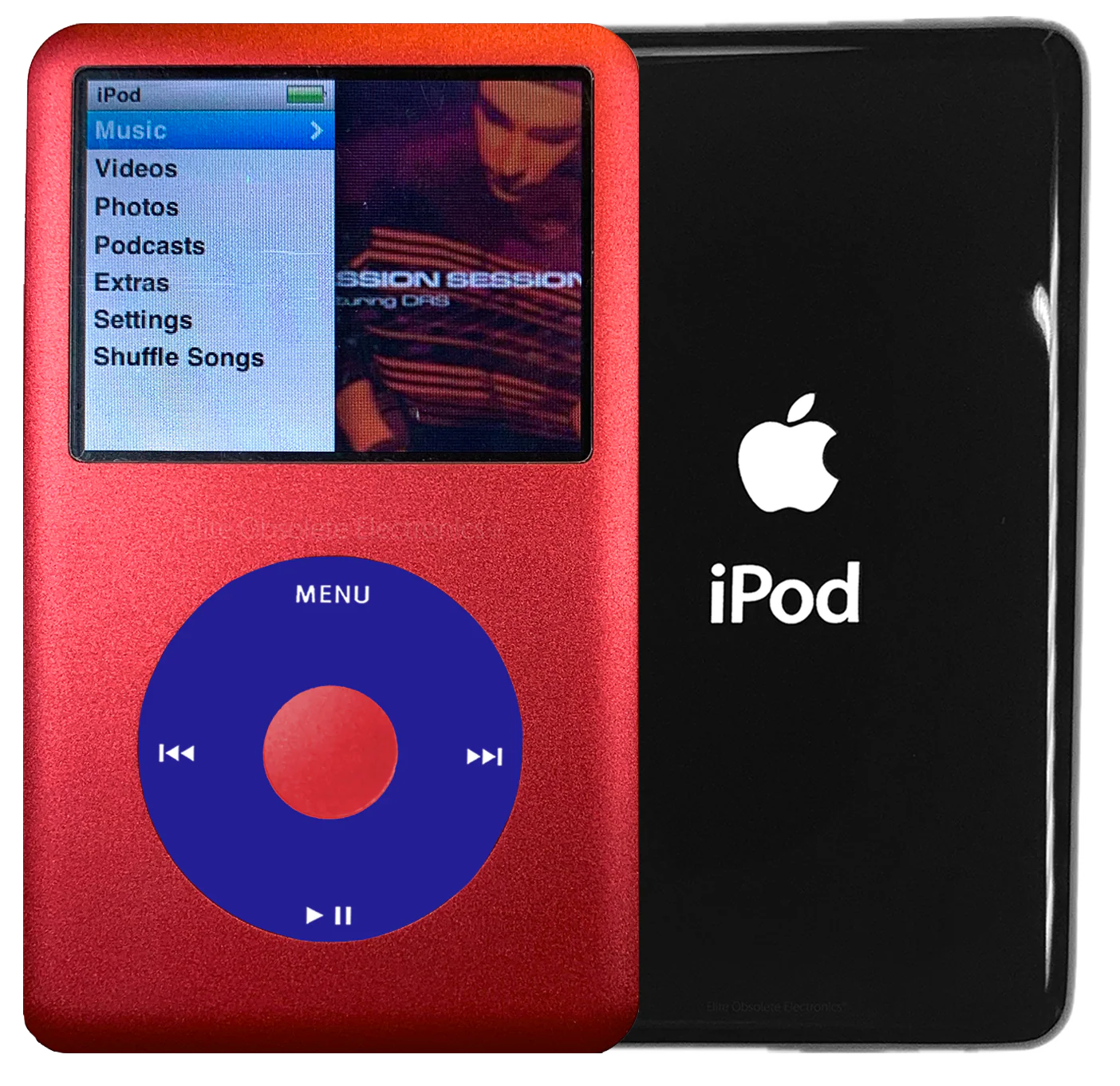 New Apple iPod Classic 6th & 7th Generation Red Metal / Blue / Red Metal (Black)