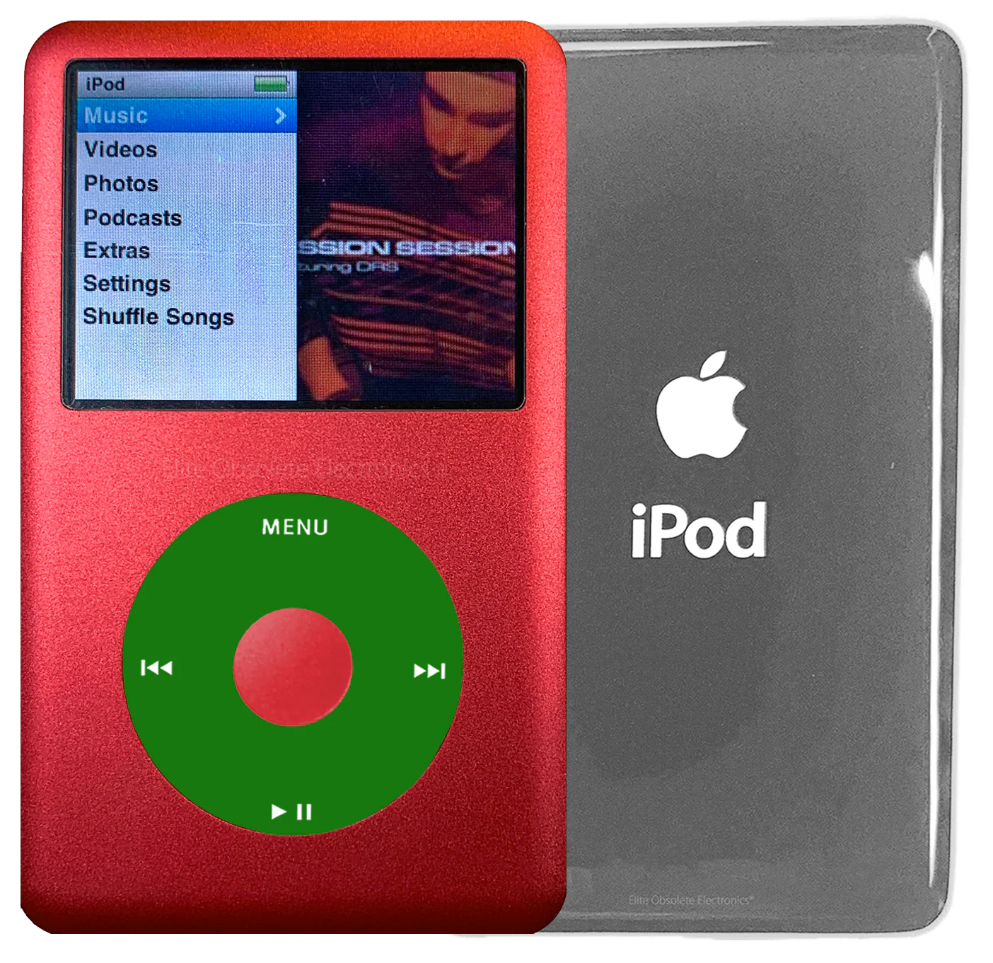 New Apple iPod Classic 6th & 7th Generation Red Metal / Green / Red Metal (Silver)